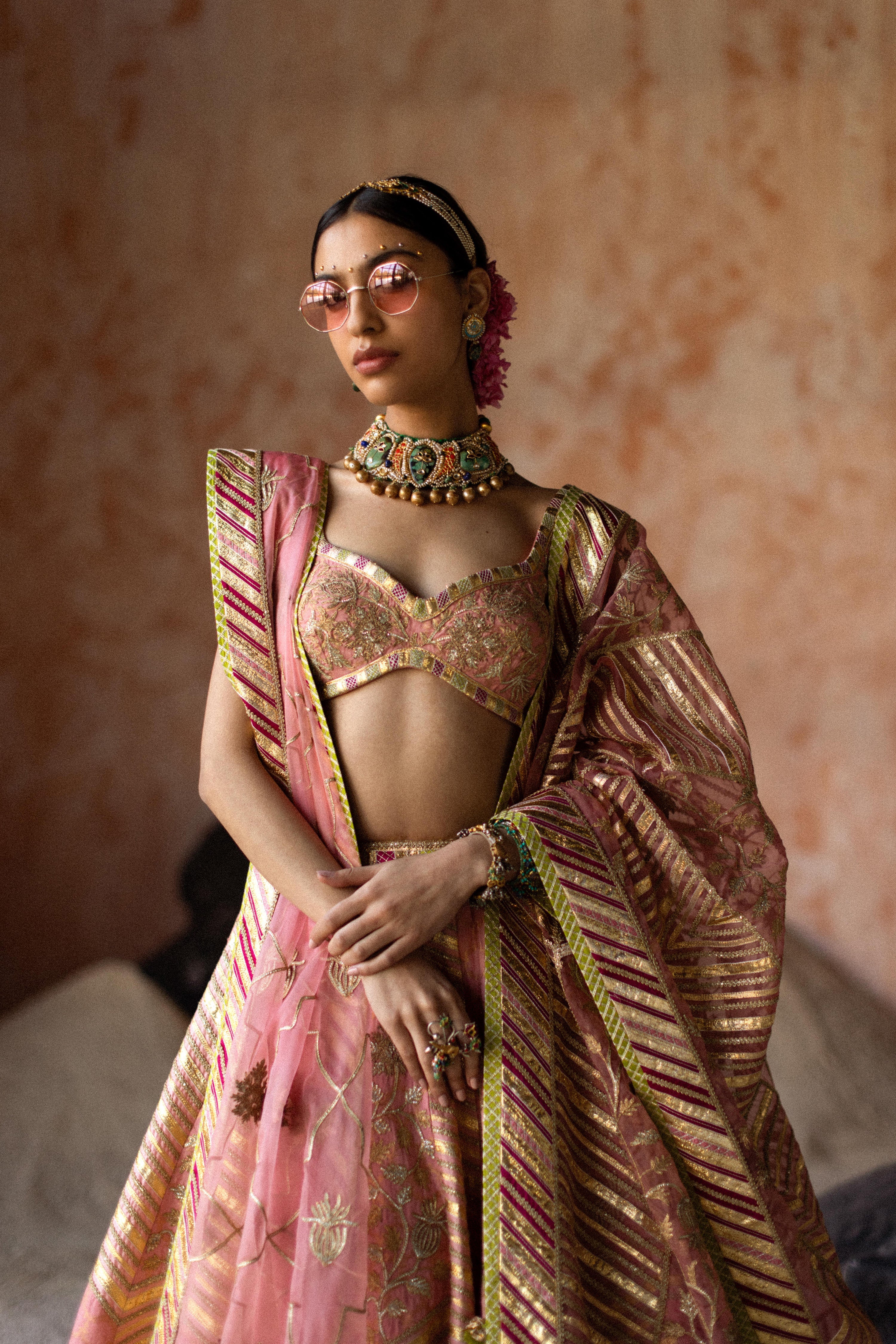 Anaar Gota Lehenga