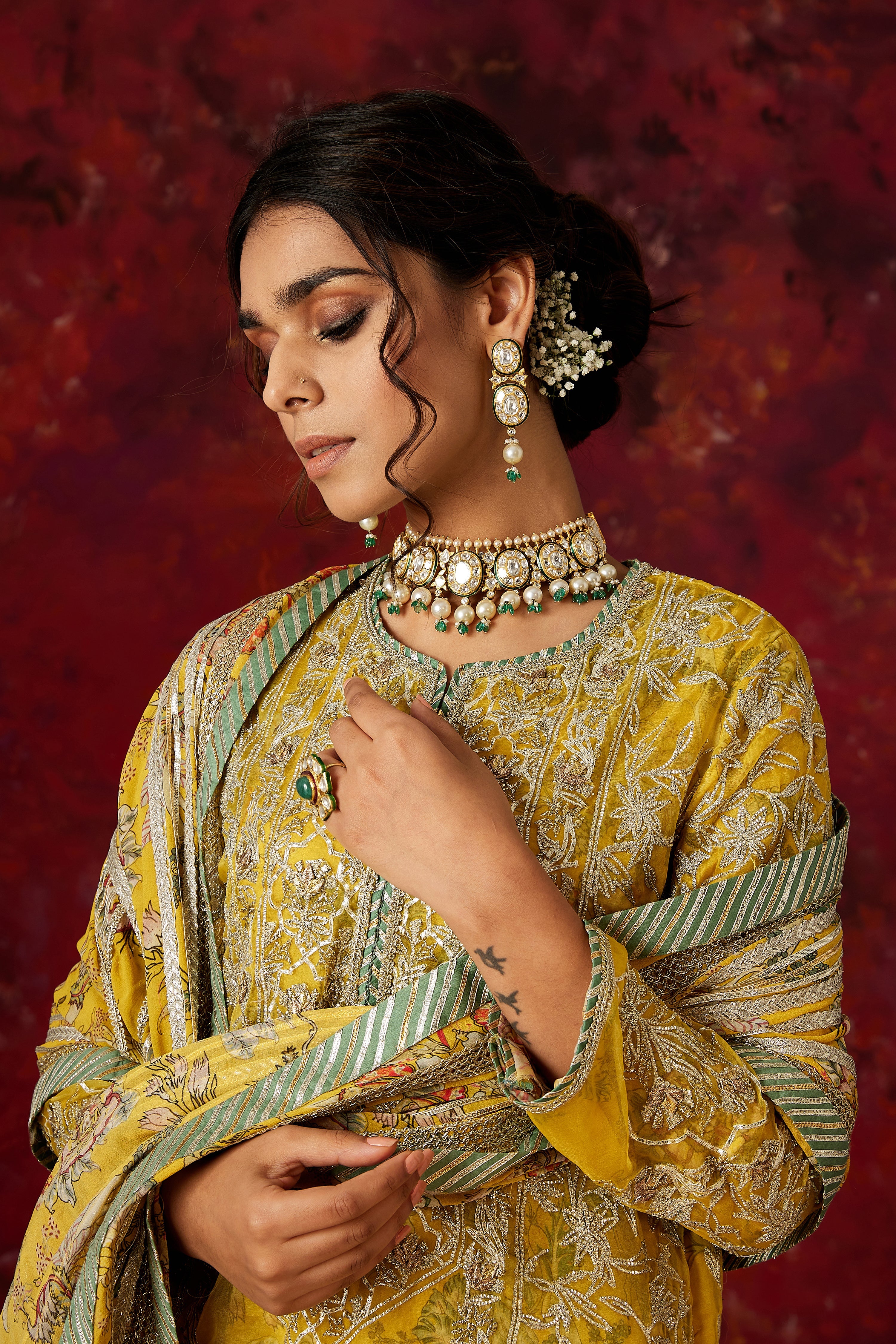 Noor Short Kurta & Sharara