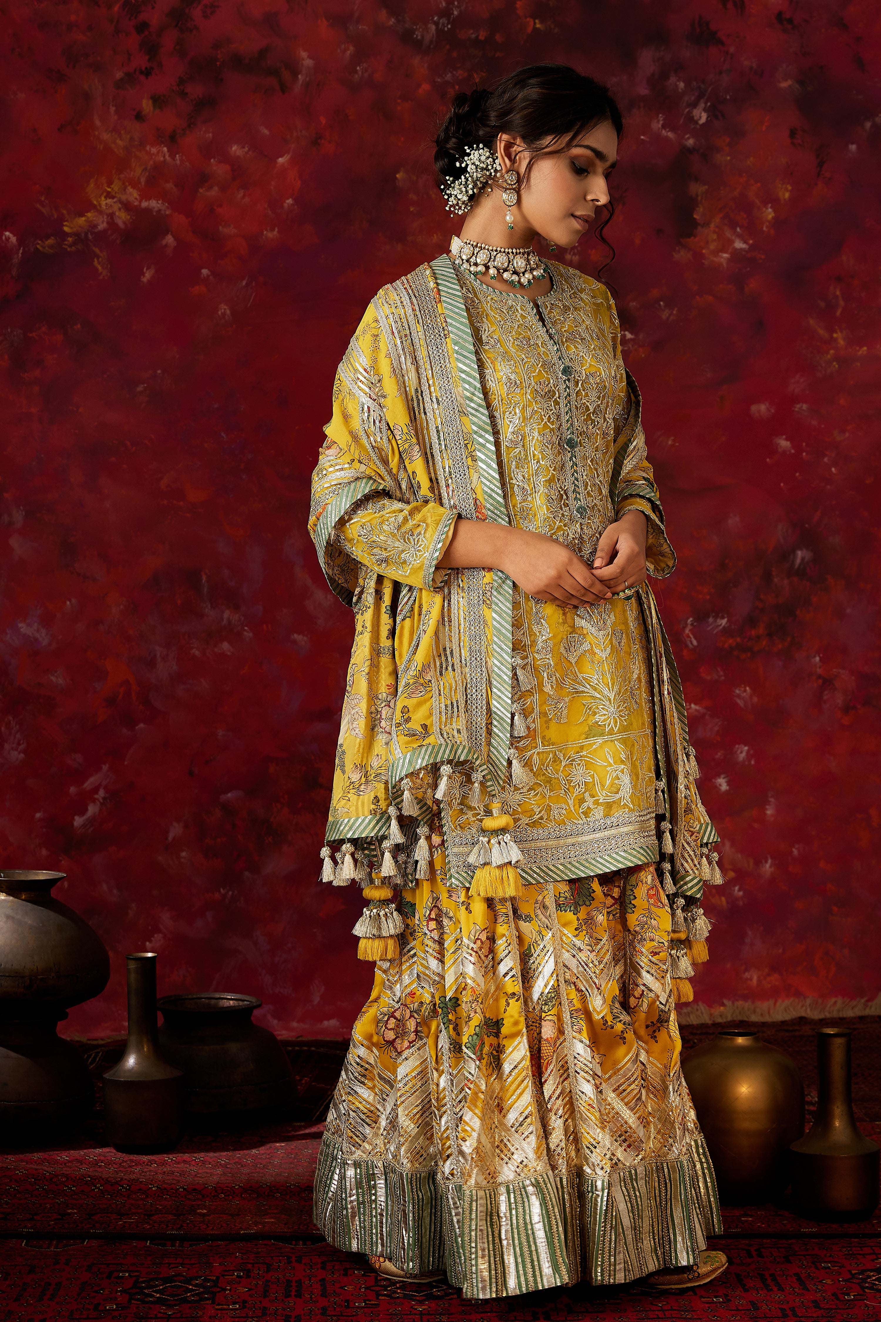 Noor Short Kurta & Sharara