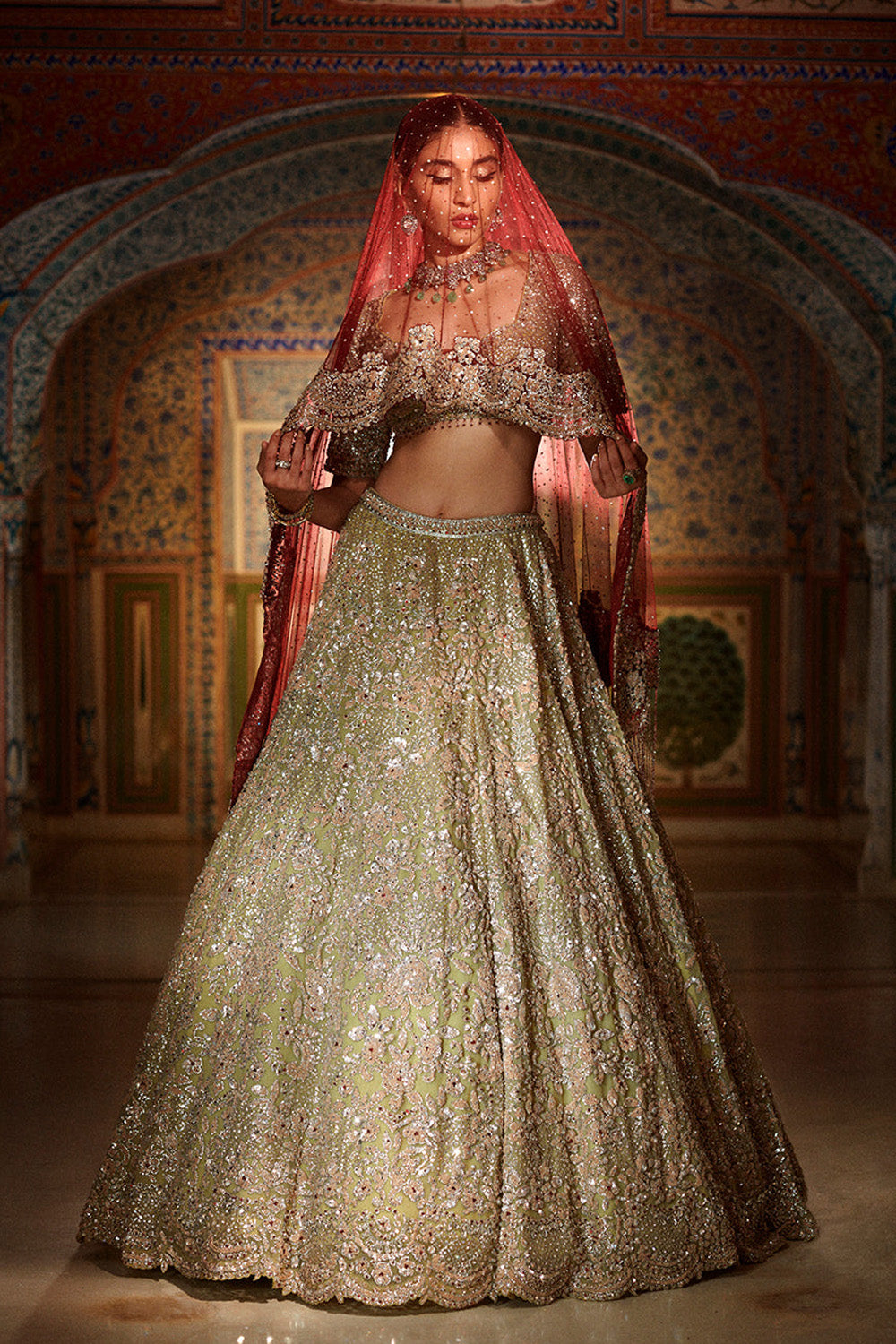 Sage Green Lehenga Set