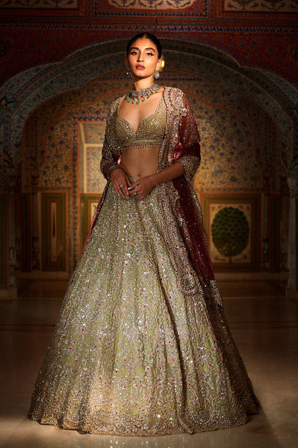 Sage Green Lehenga Set