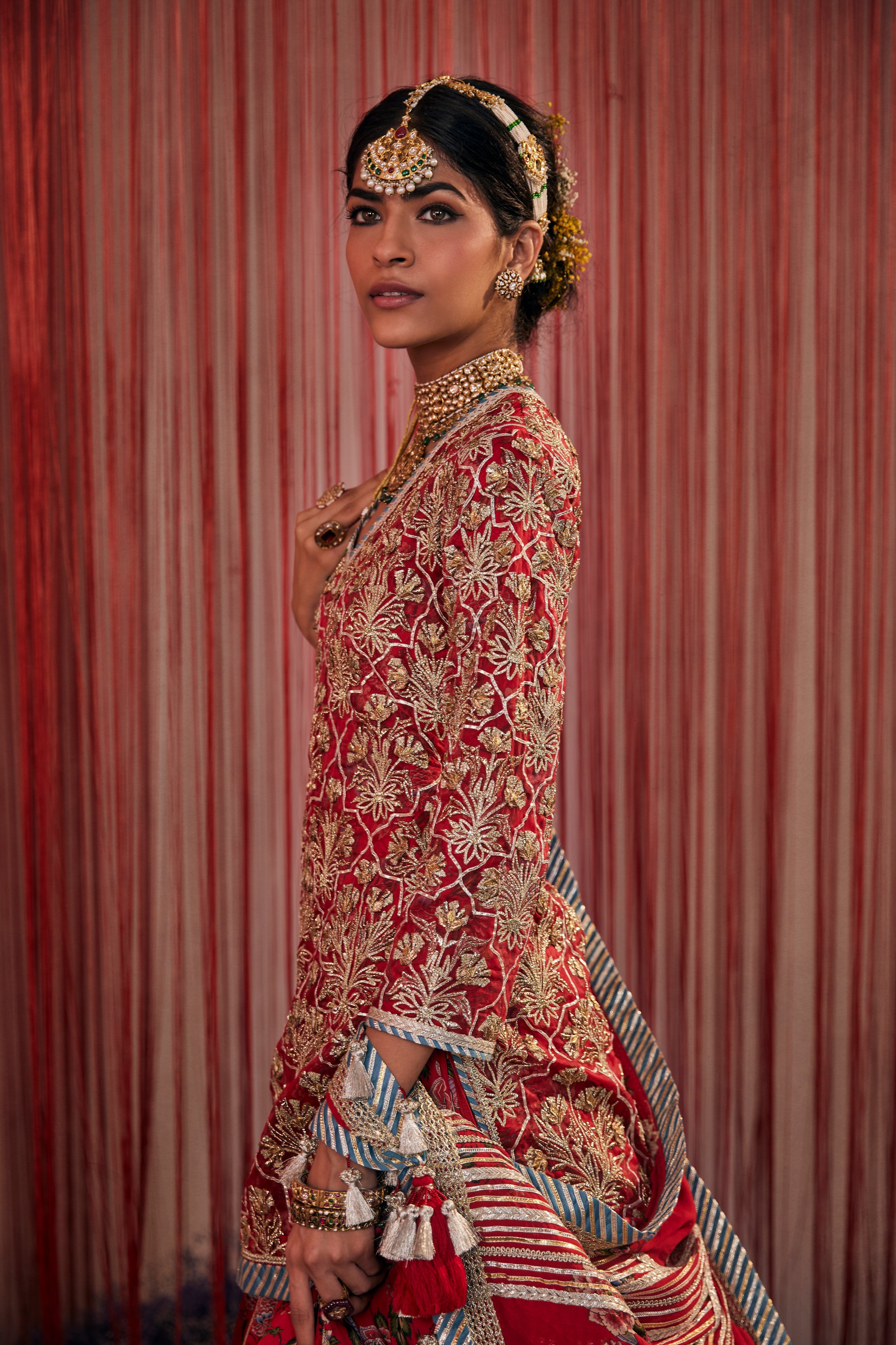 Noor Short Kurta With Lehenga Skirt