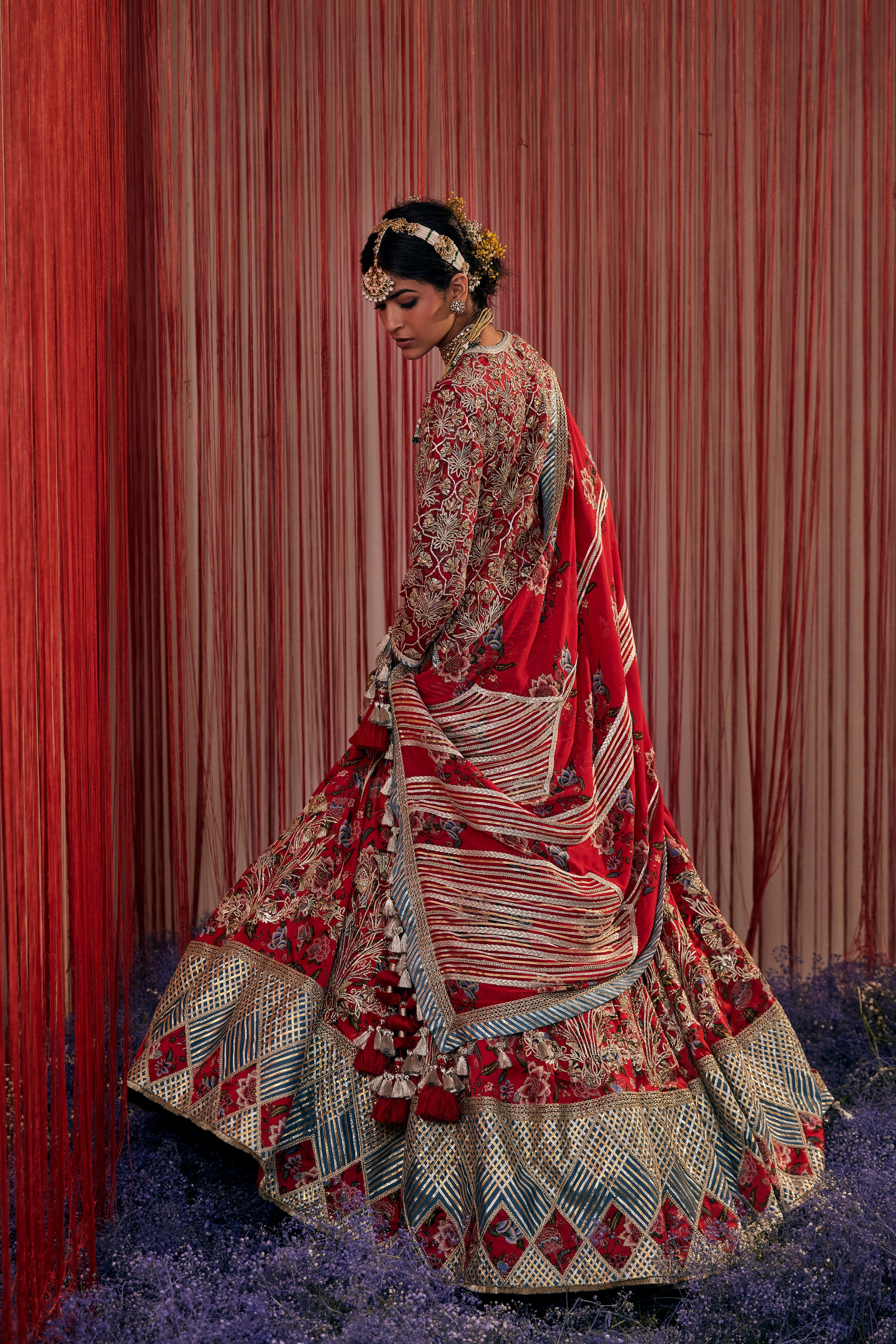 Noor Short Kurta With Lehenga Skirt