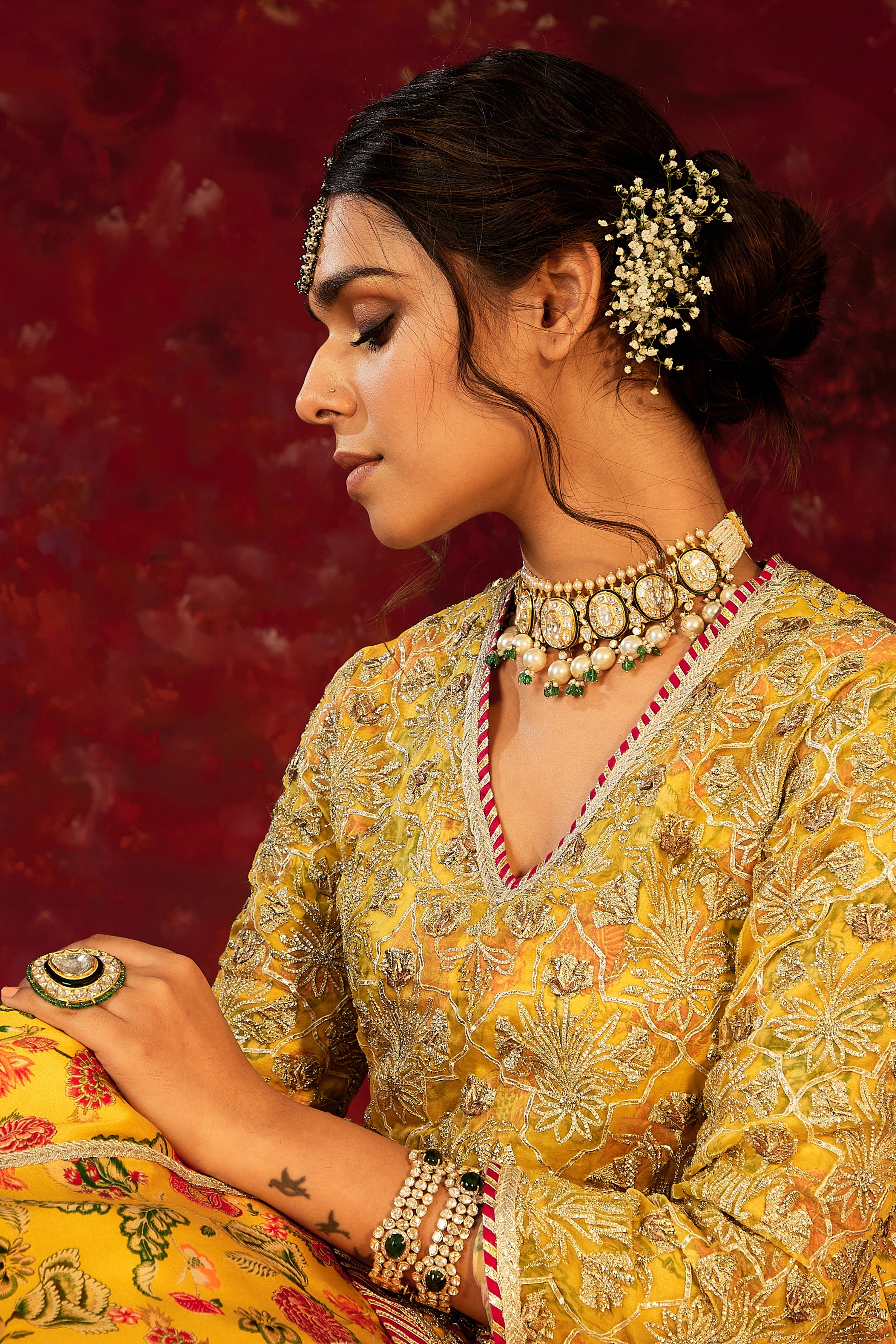 Noor Short Kurta With Lehenga Skirt