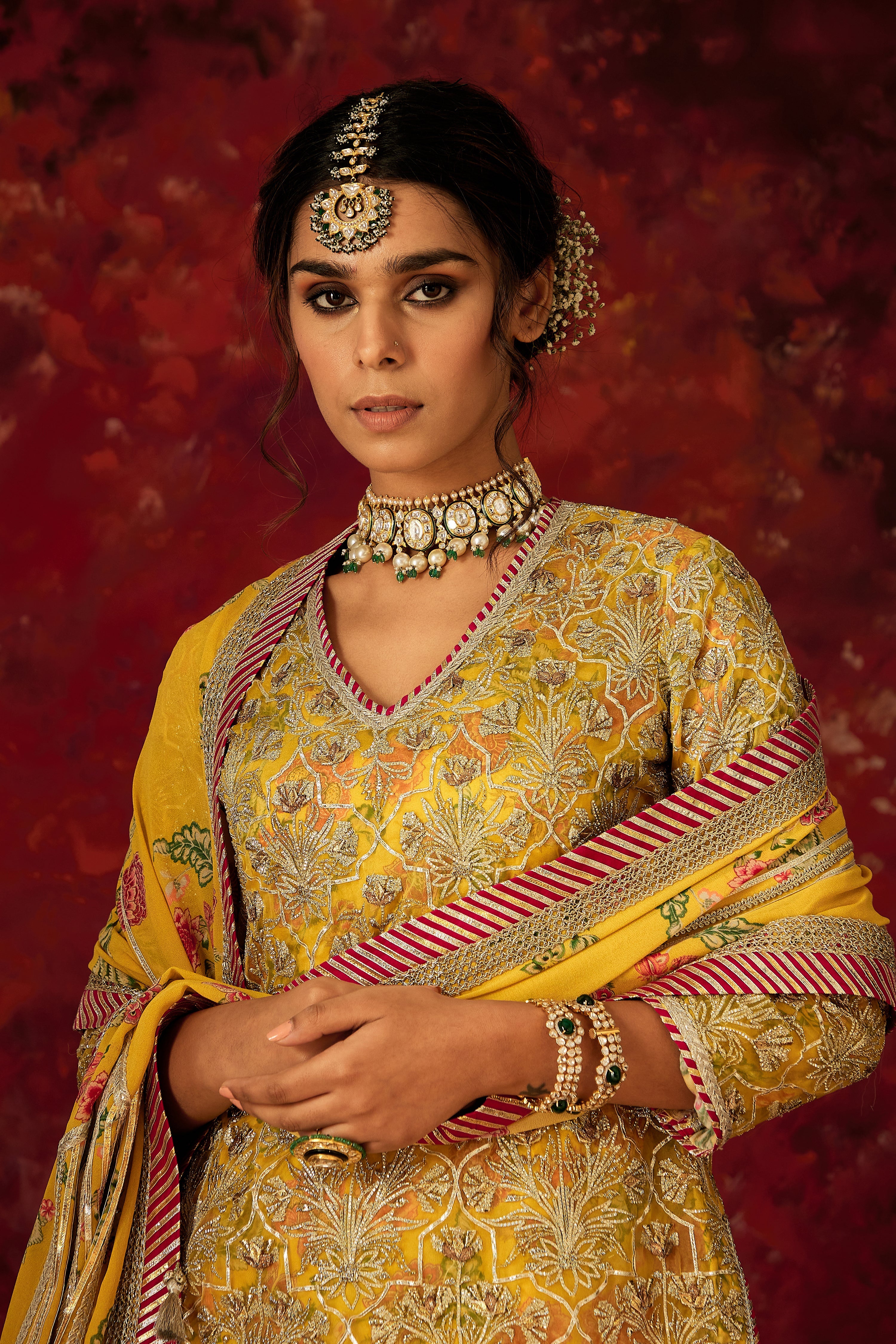 Noor Short Kurta With Lehenga Skirt