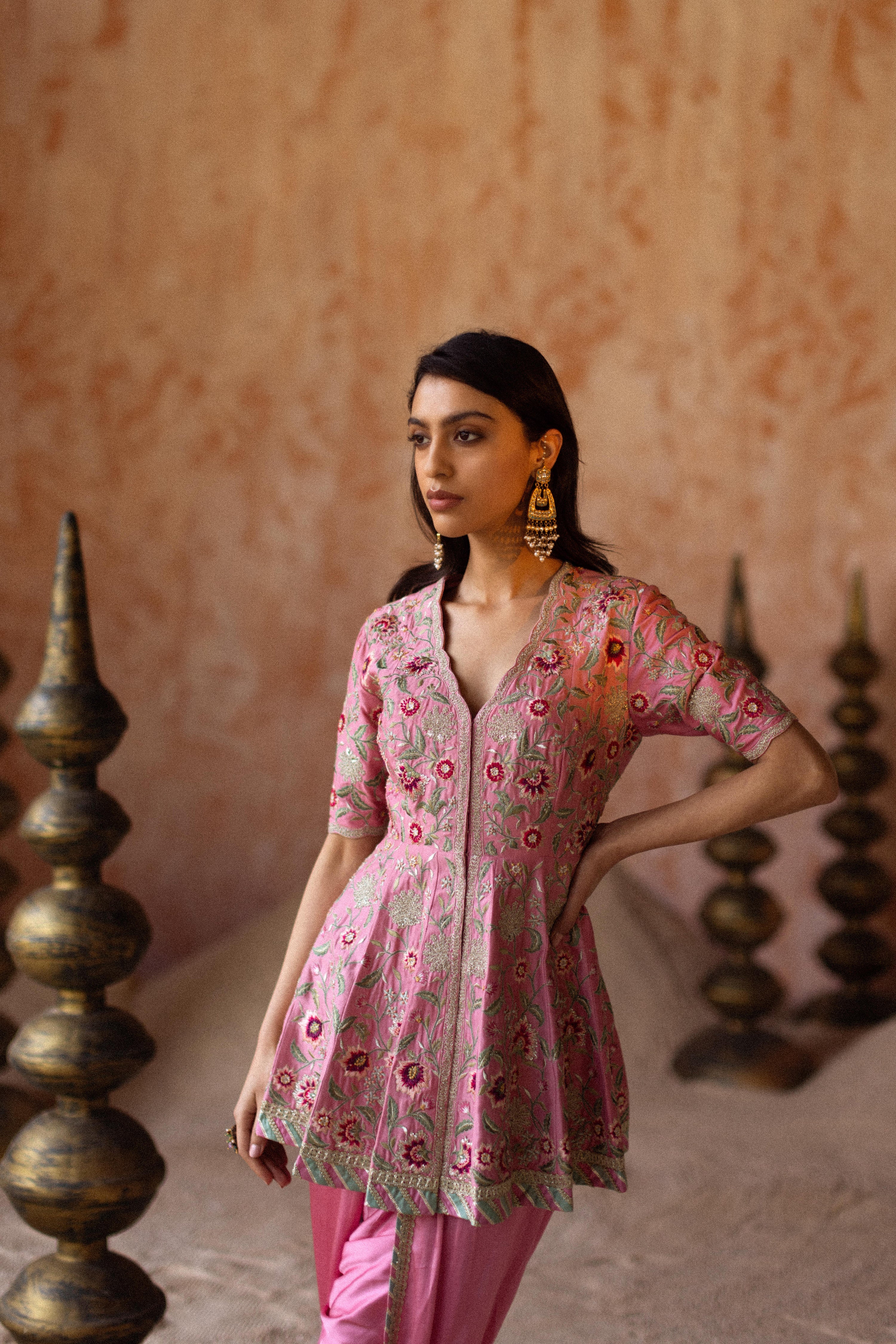 Mirai Peplum With Dhoti Pants