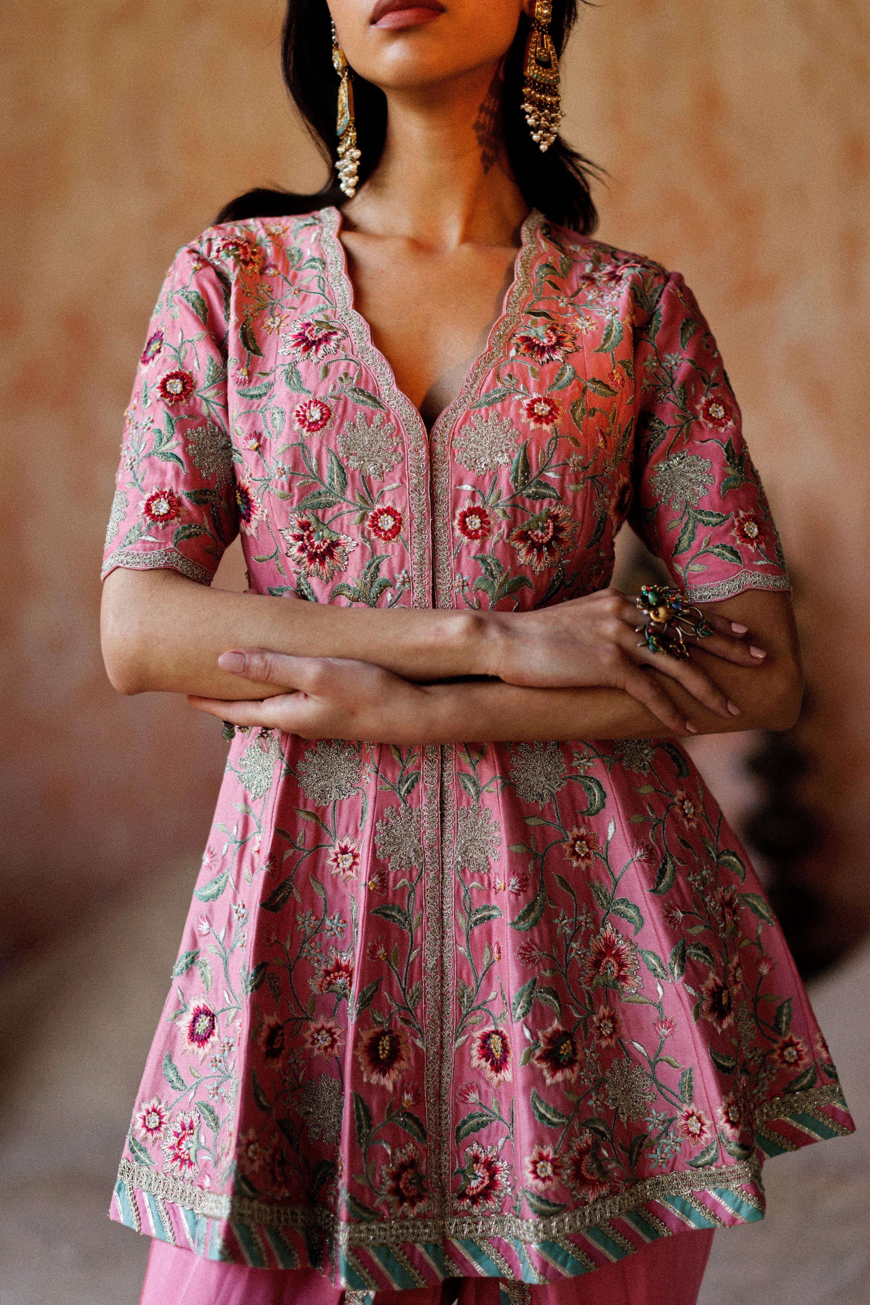 Mirai Peplum With Dhoti Pants