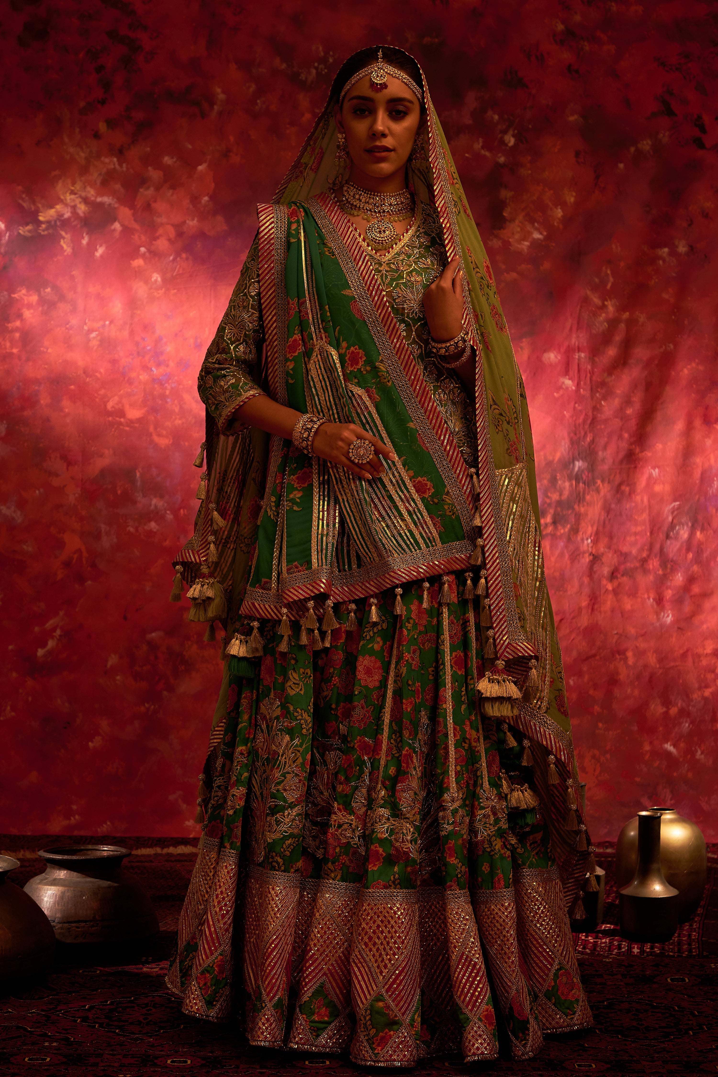 Noor Short Kurta With Lehenga Skirt