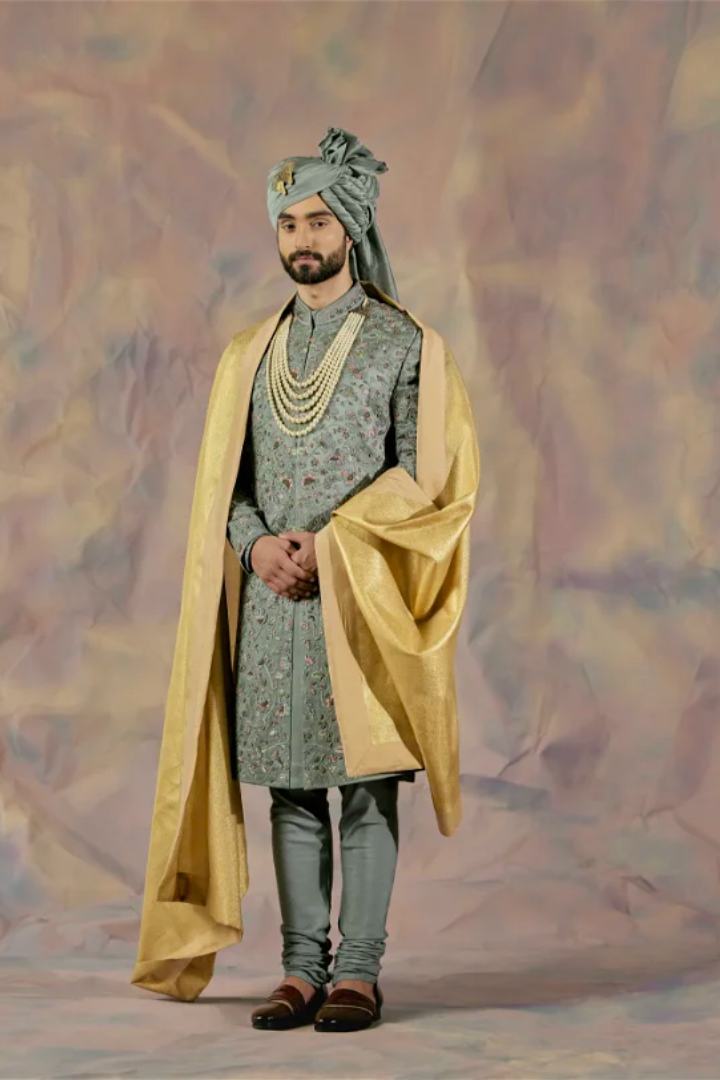 The Grey Saga Sherwani Set