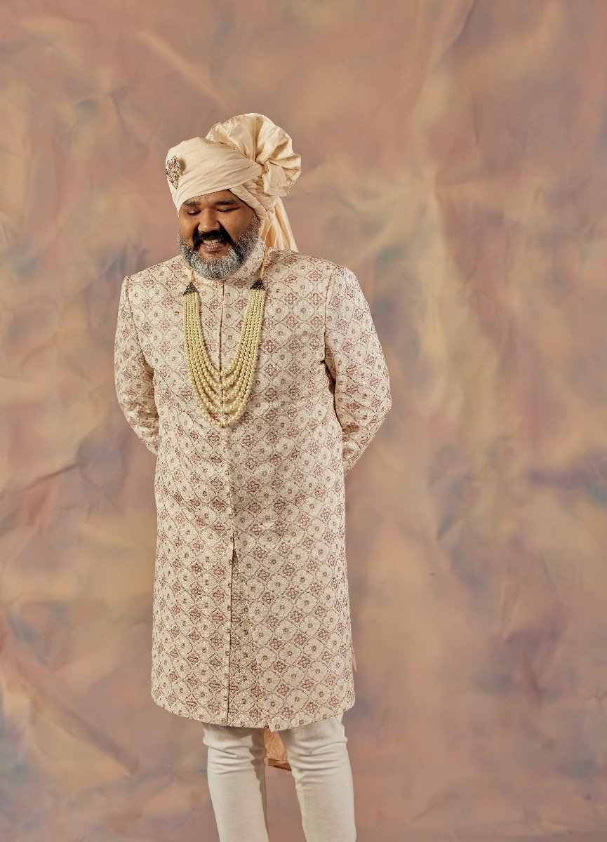 Jmc Block Sherwani Set