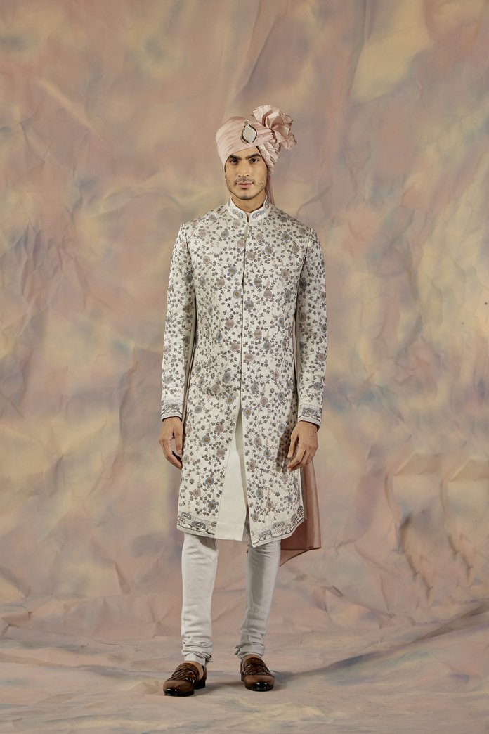 Silver Lining Sherwani Set
