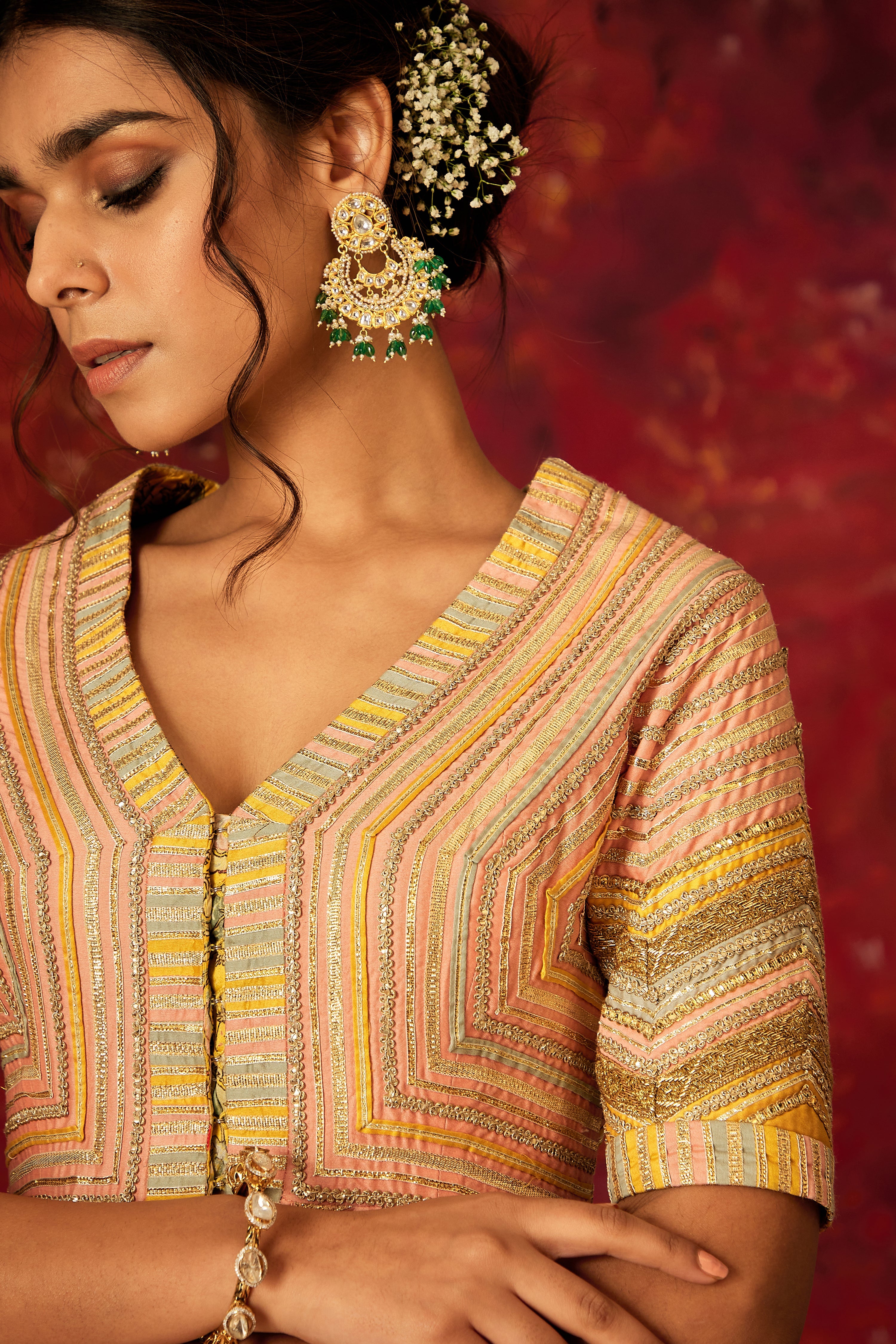 Sitara Peplum With Dhoti Pants