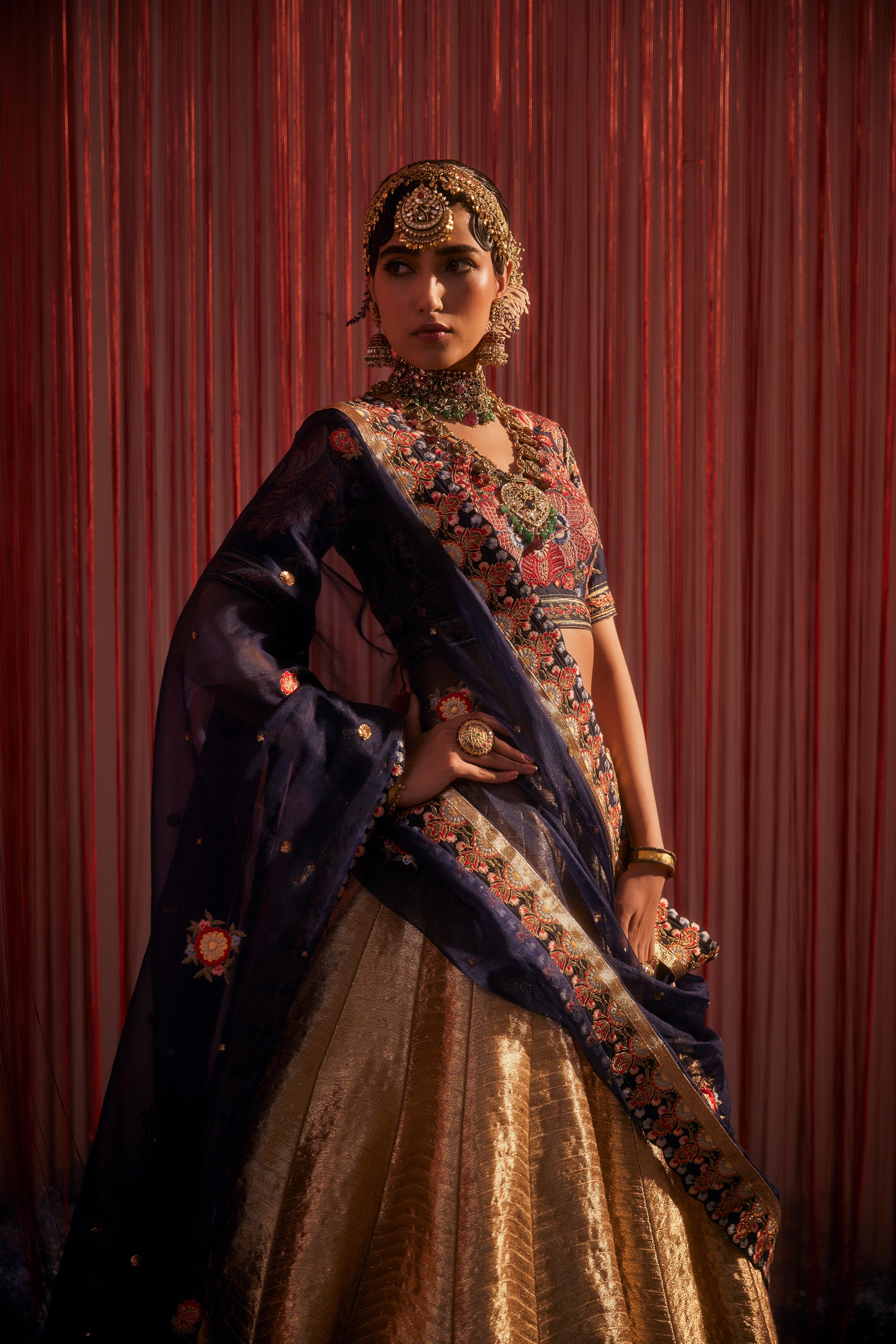Turkish Lehenga With Blouse & Dupatta