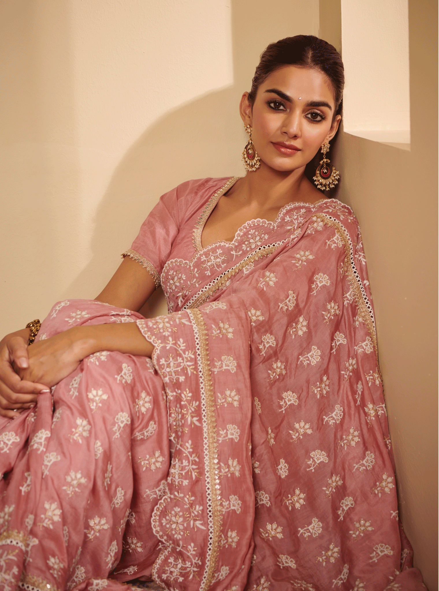Mulmul Silk Nirvana Mauve Saree