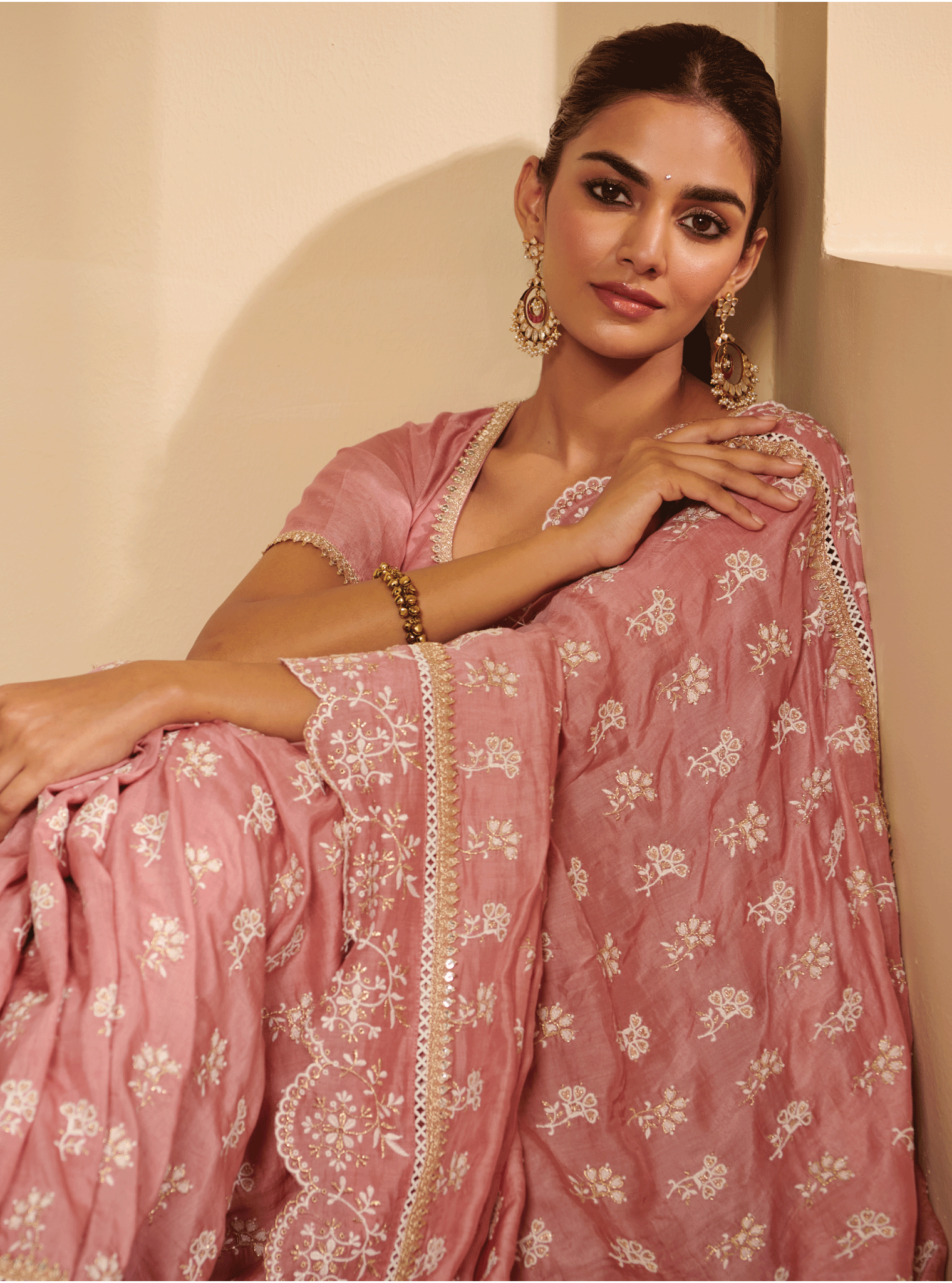 Mulmul Silk Nirvana Mauve Saree