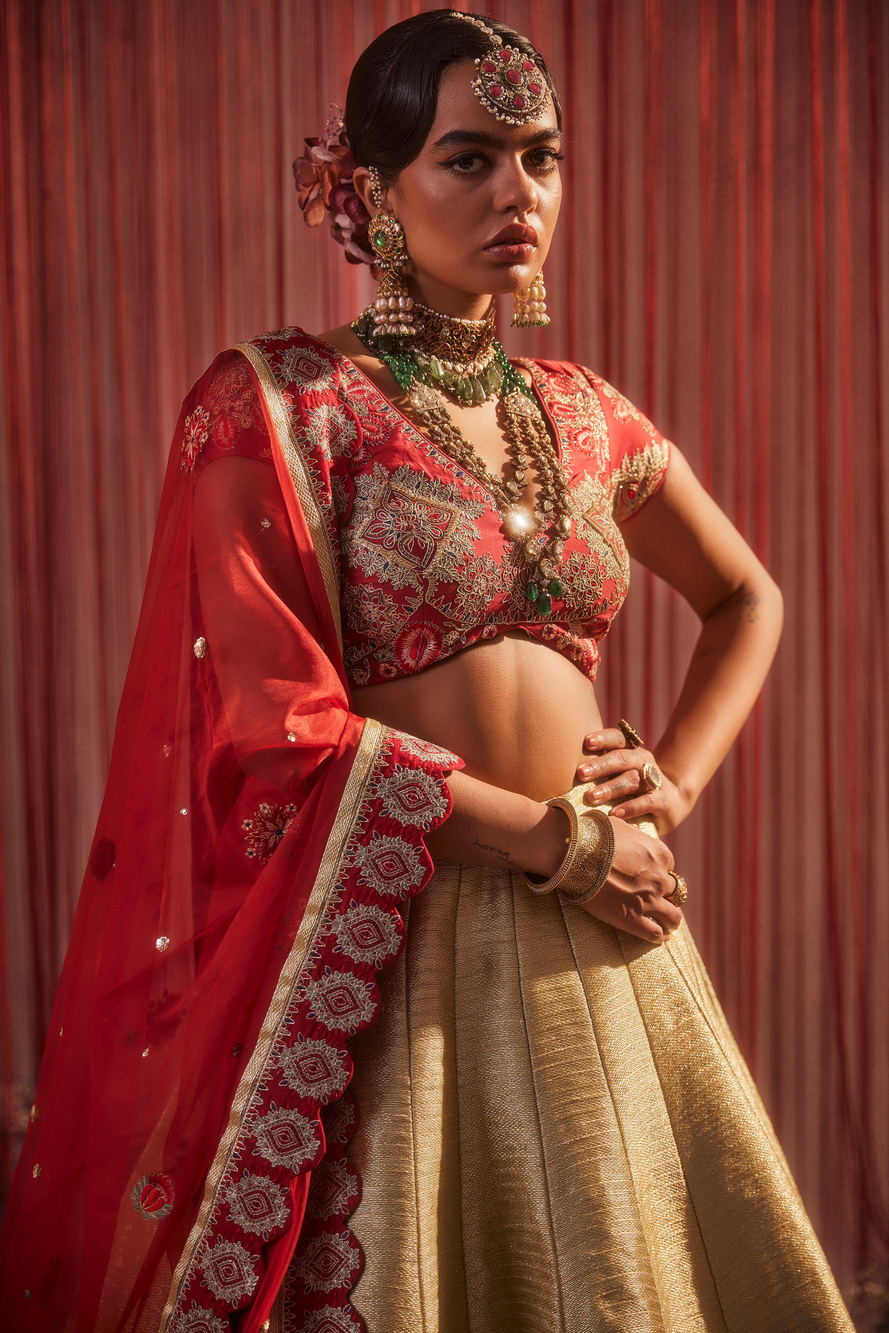 Turkish Lehenga With Blouse & Dupatta