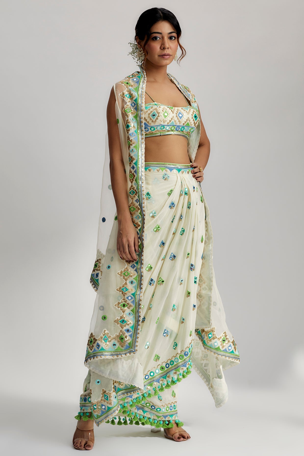 The Imrat Cape Set With Skirt