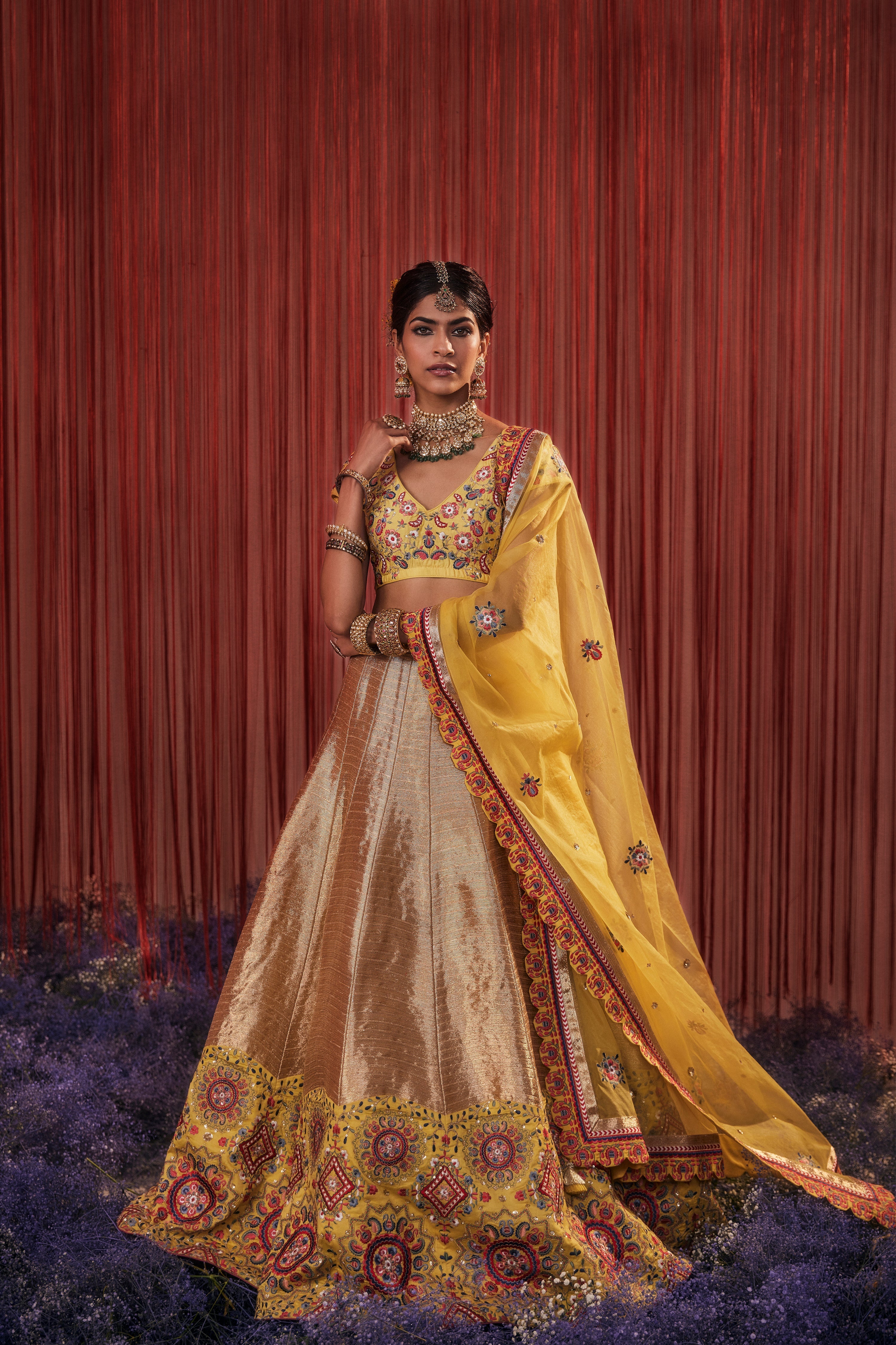 Turkish Lehenga With Blouse & Dupatta