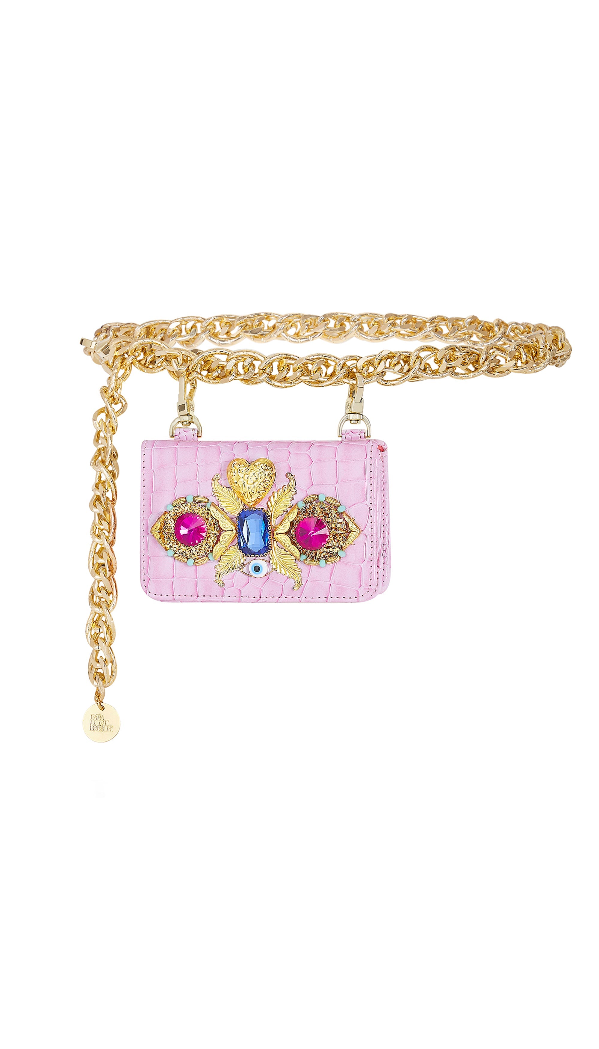 Frosted Lavender Chain-Link Belt Bag