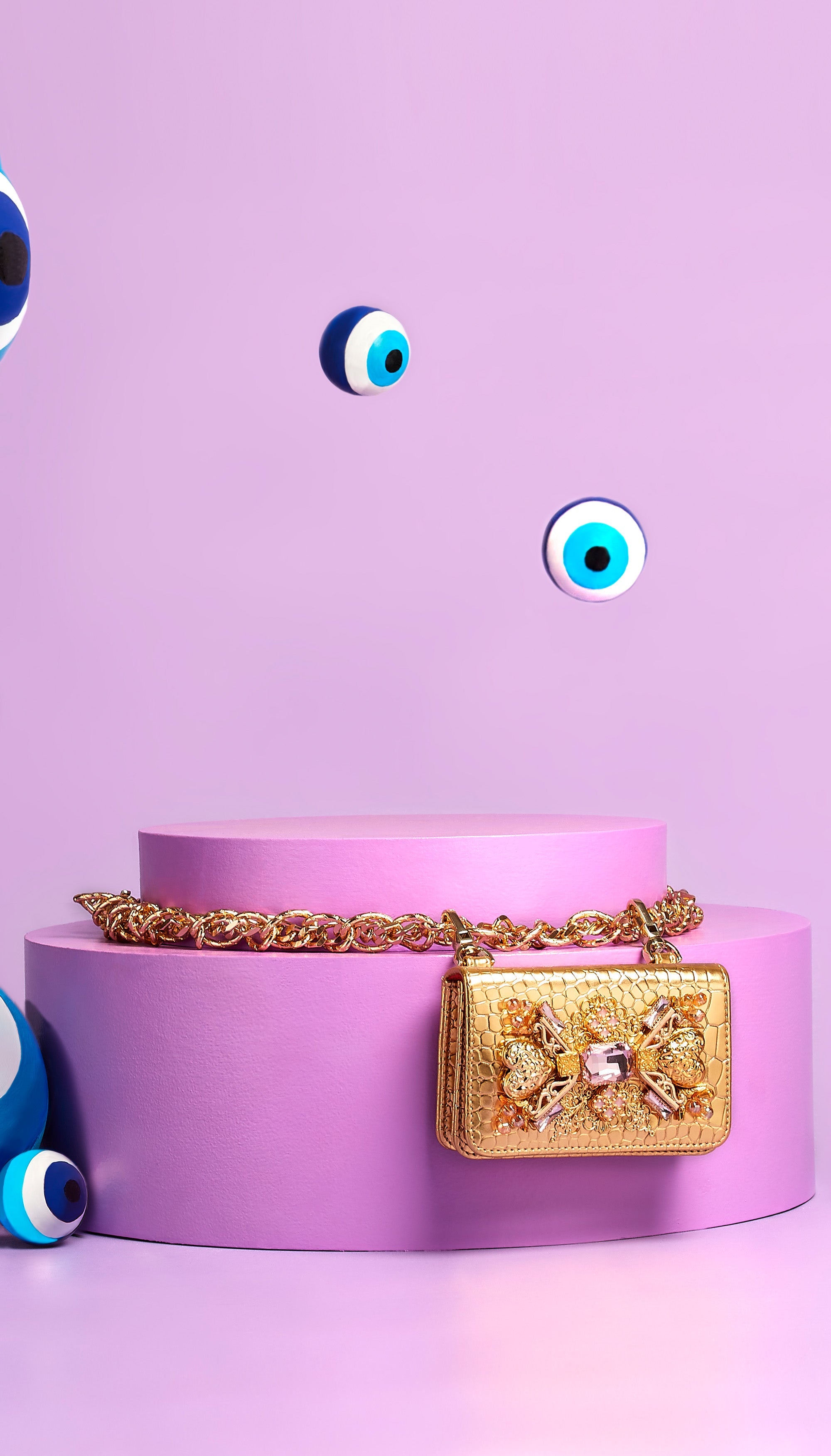 Luxe Gold Chain-Link Embellished Belt Bag