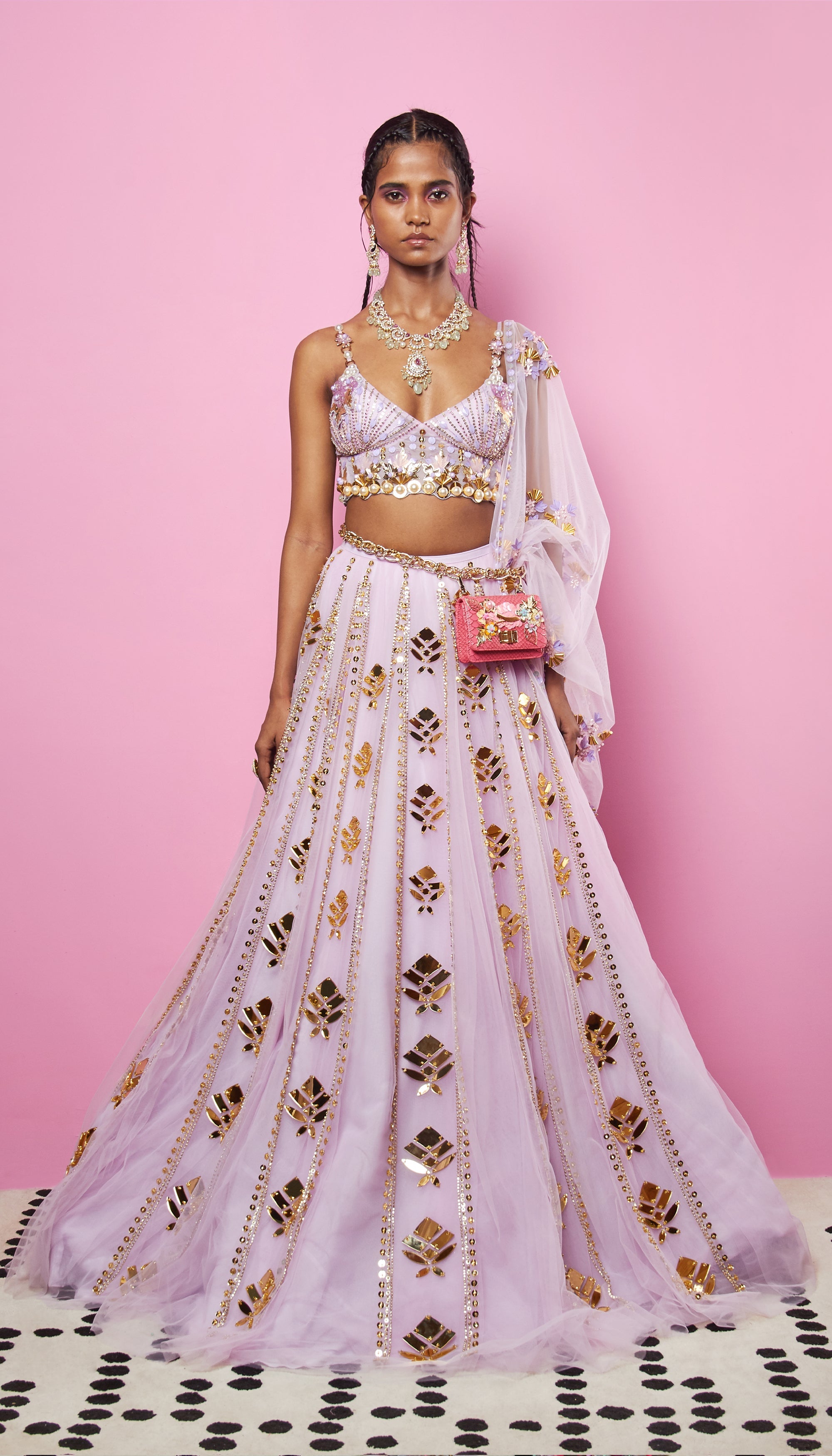 All Yours - Lilac Embellished Full Lehenga Set