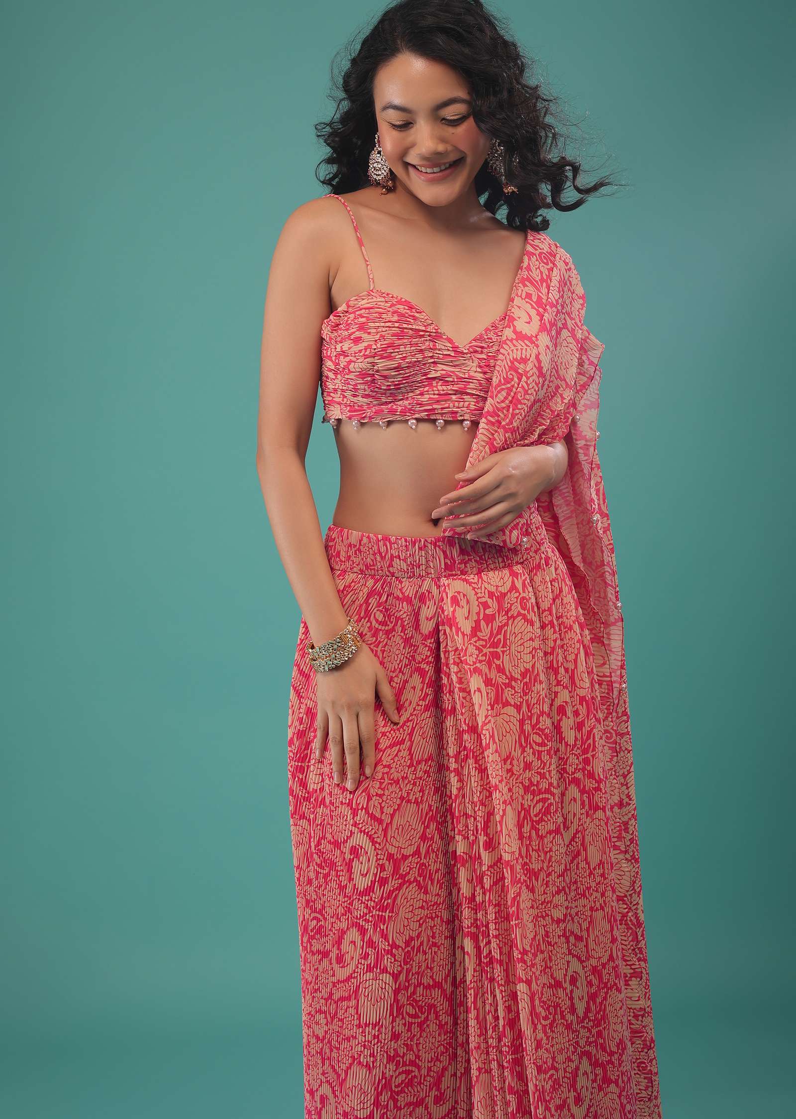 Pre pleated saree outlet