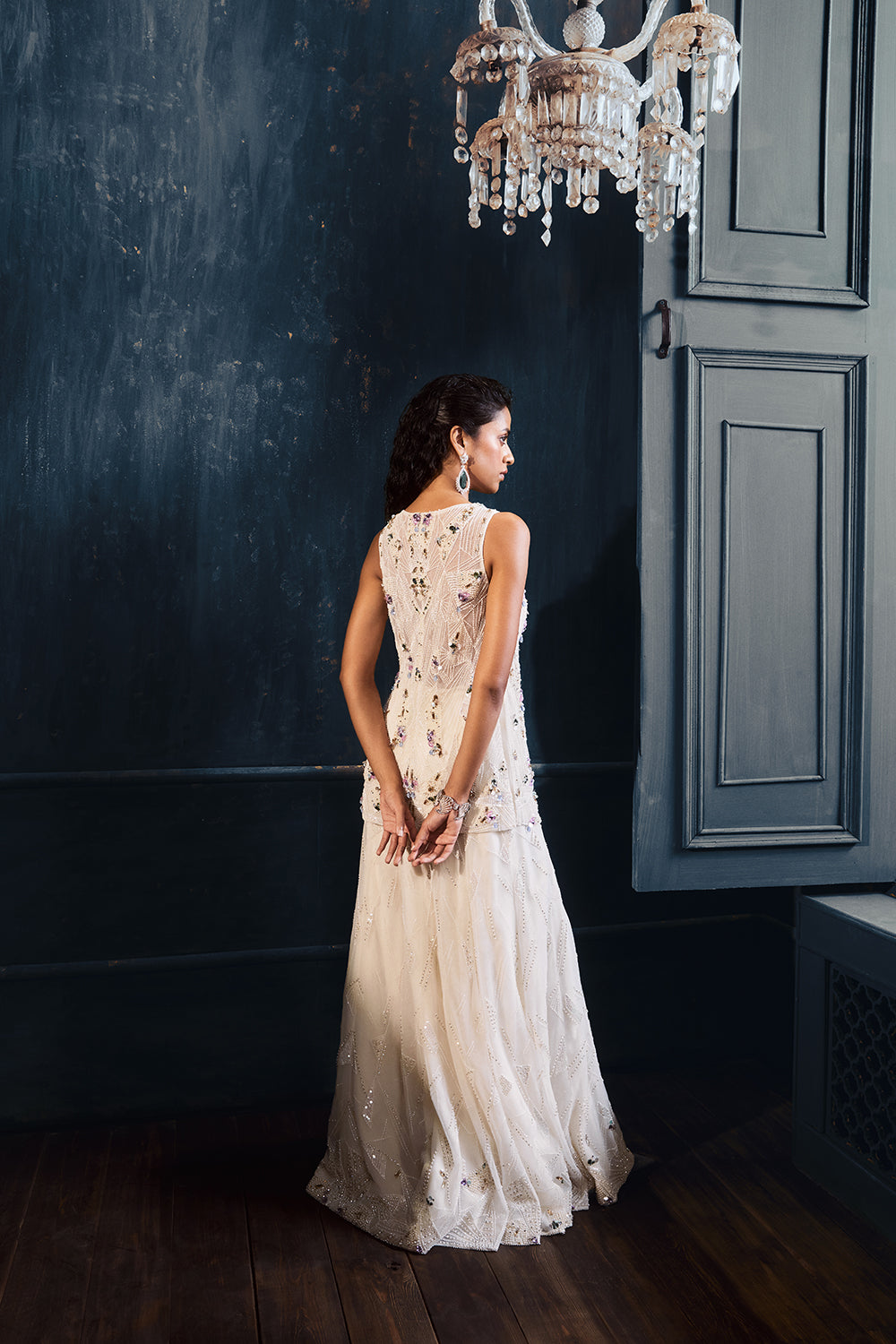White Pearl Sharara Set