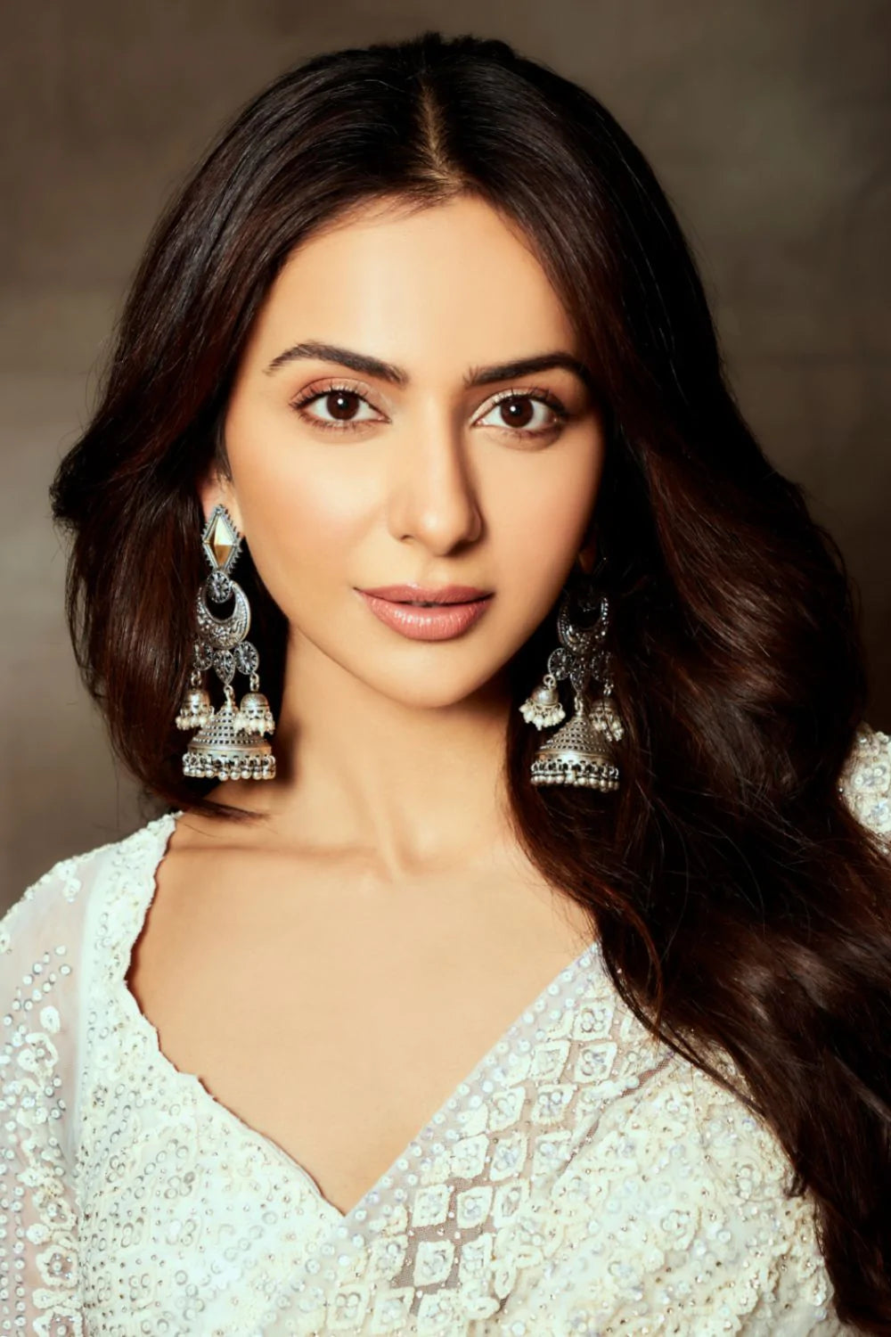 Ivory Sequin Saree