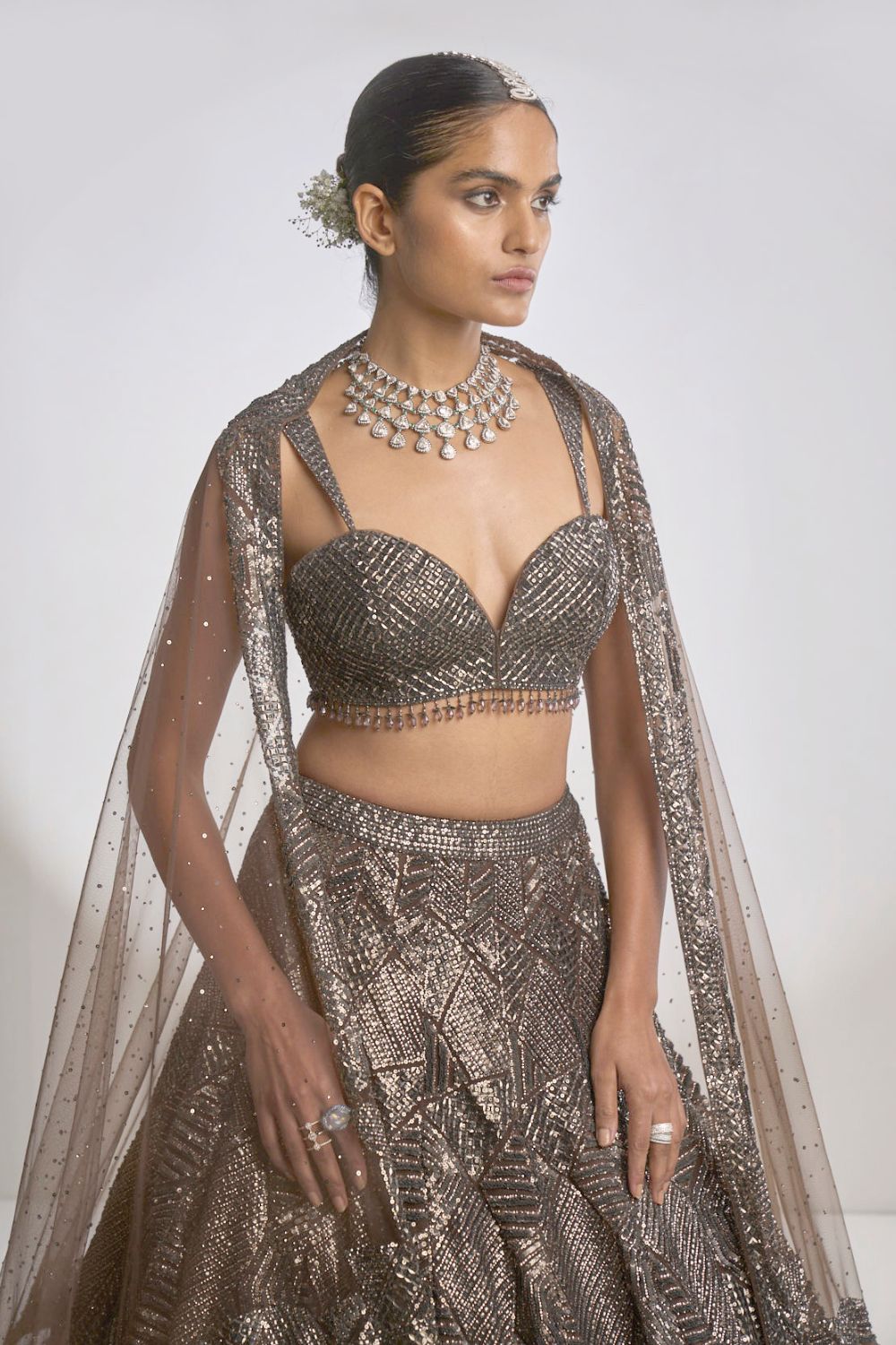 Metallic Sequin Lehnega Set