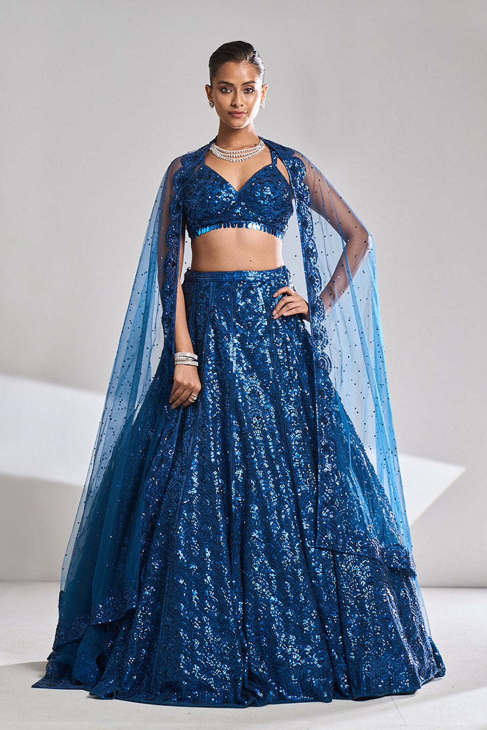 Persian Scallop Lehenga Set