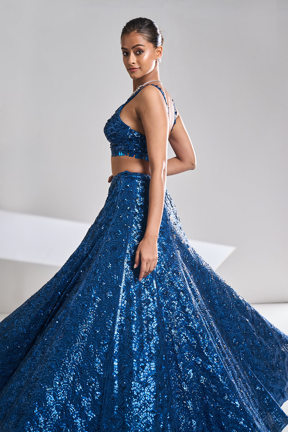 Persian Scallop Lehenga Set