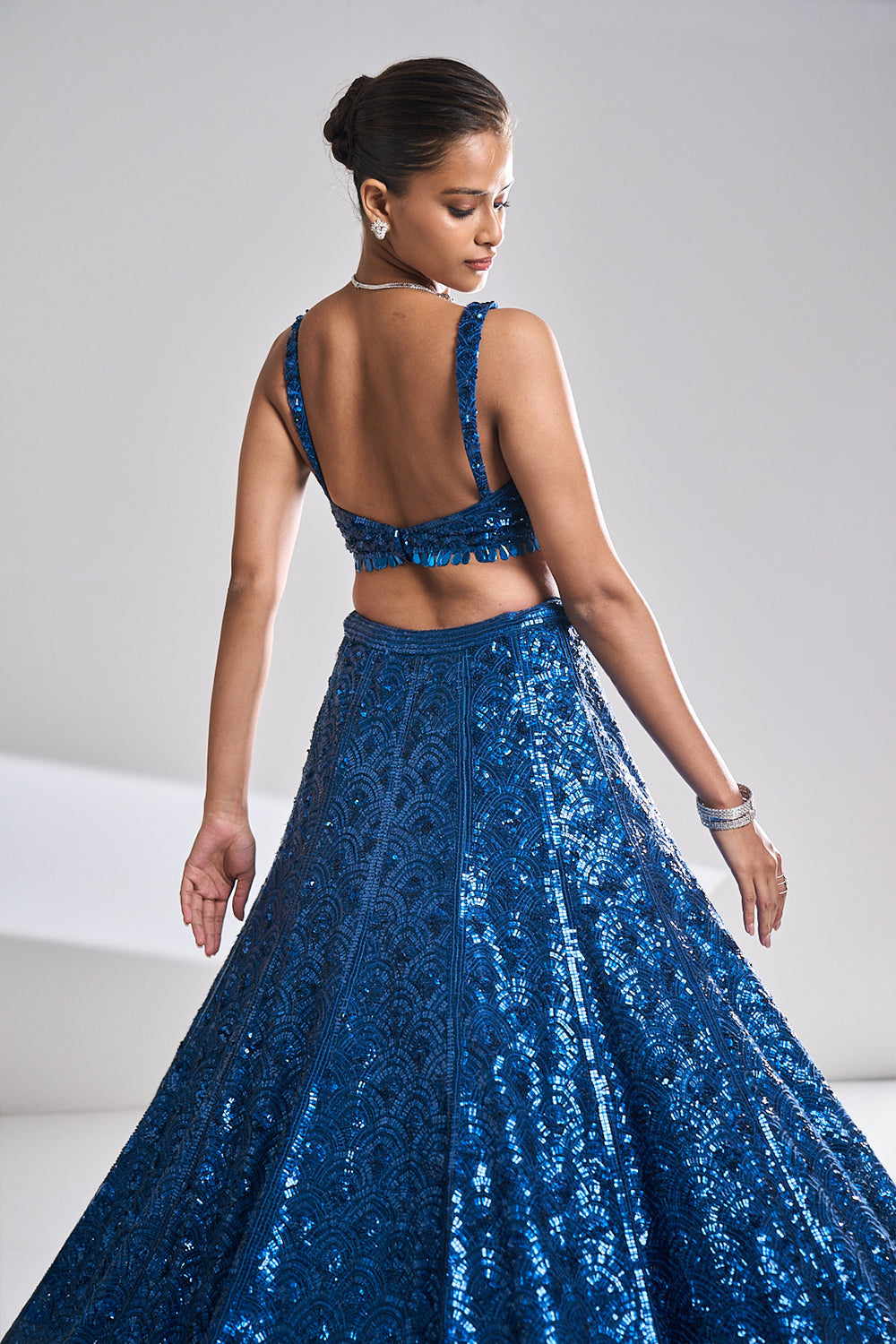 Persian Scallop Lehenga Set