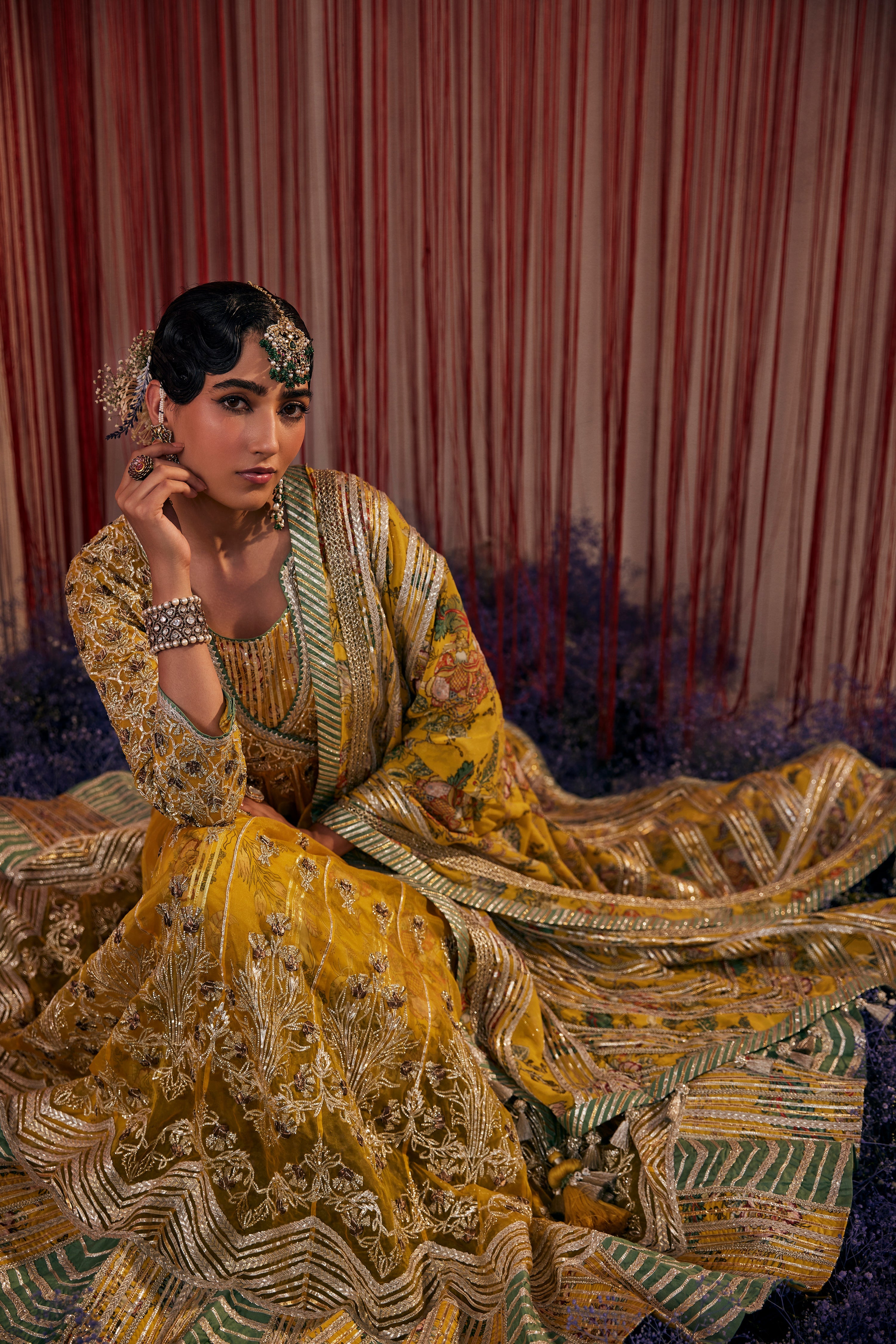 Noor Keyhole Kaleedar With Slip And Dupatta