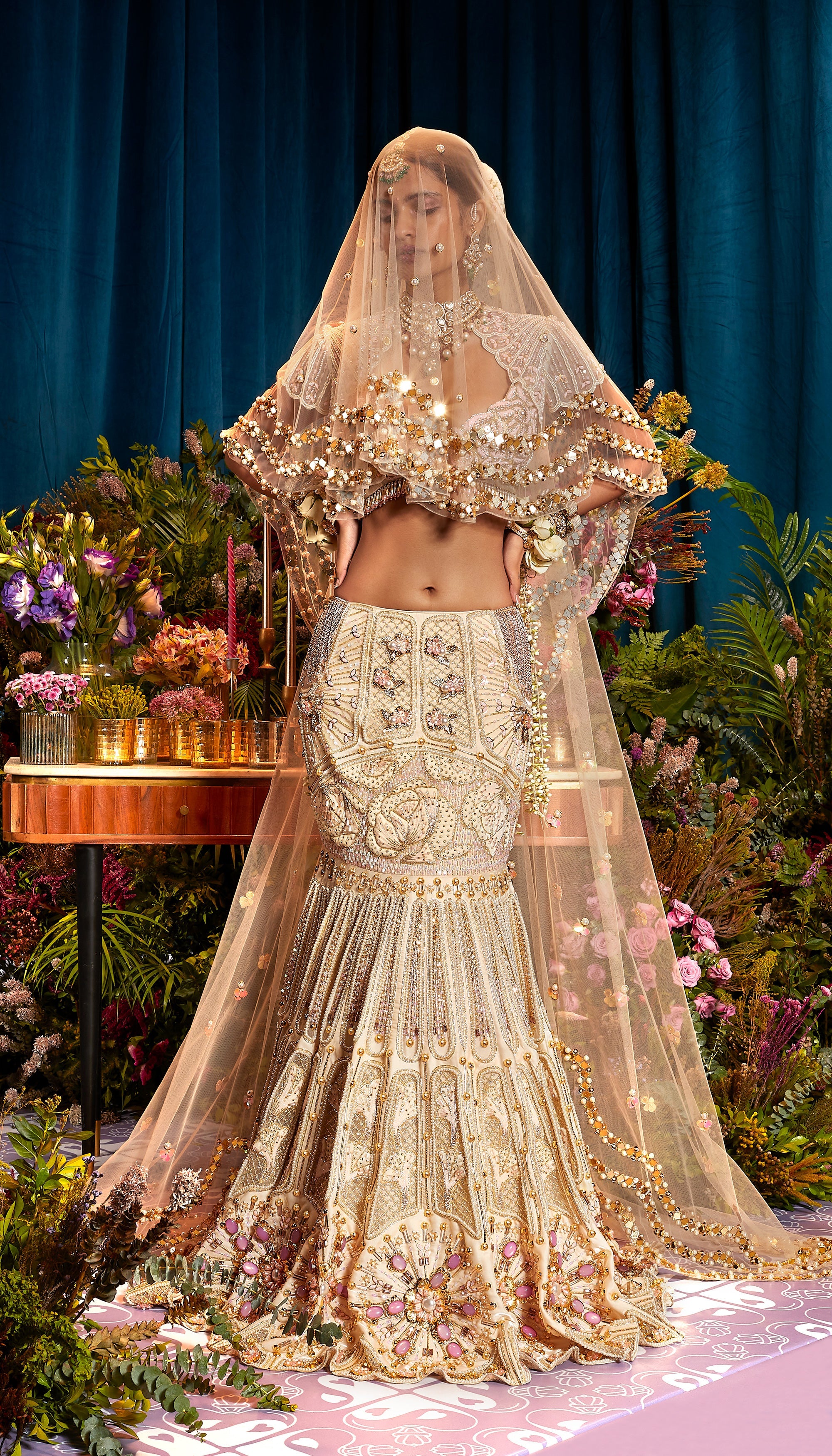 Aria - Ivory Pearl Lehenga Set