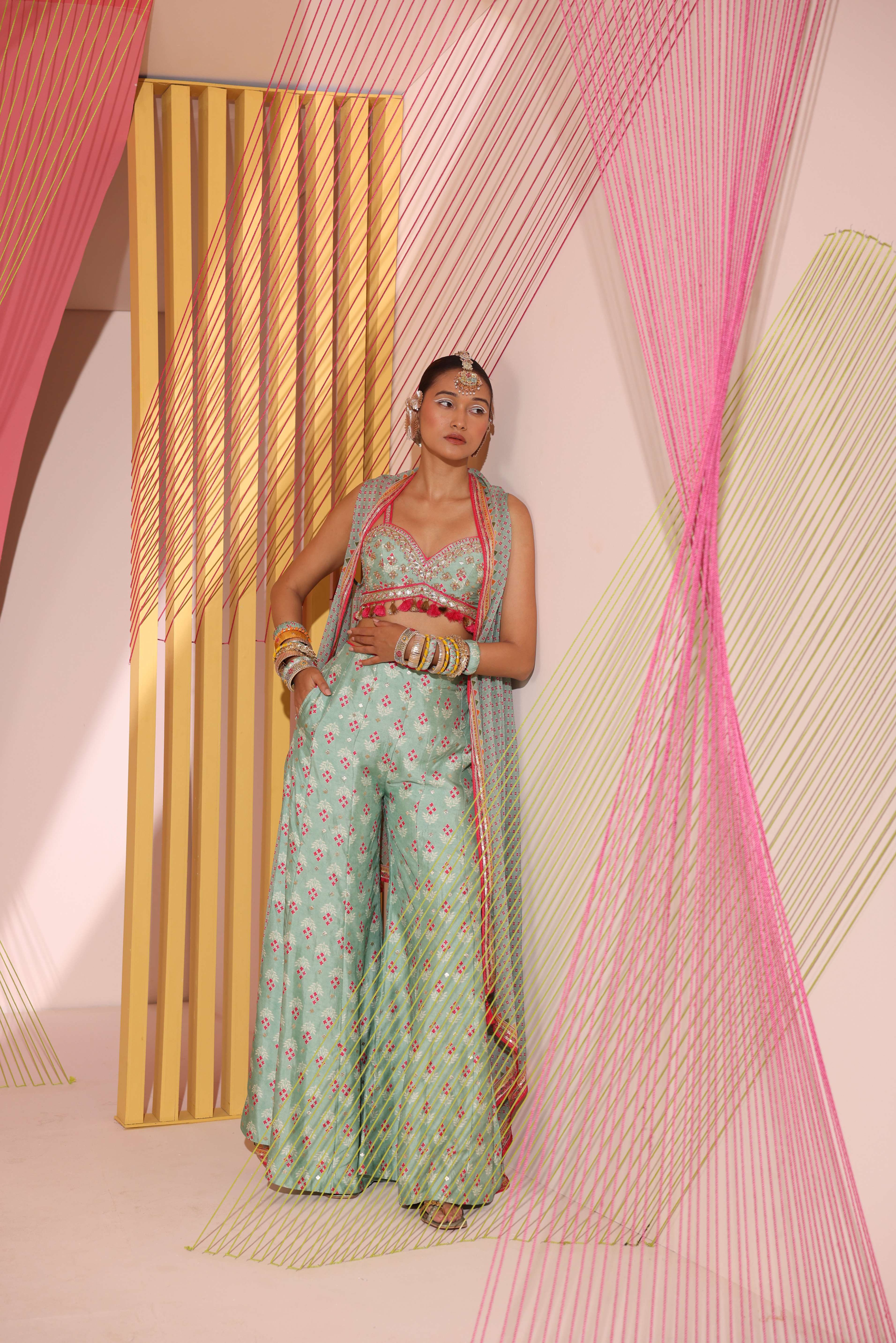Tilla Panel Pant With Cape