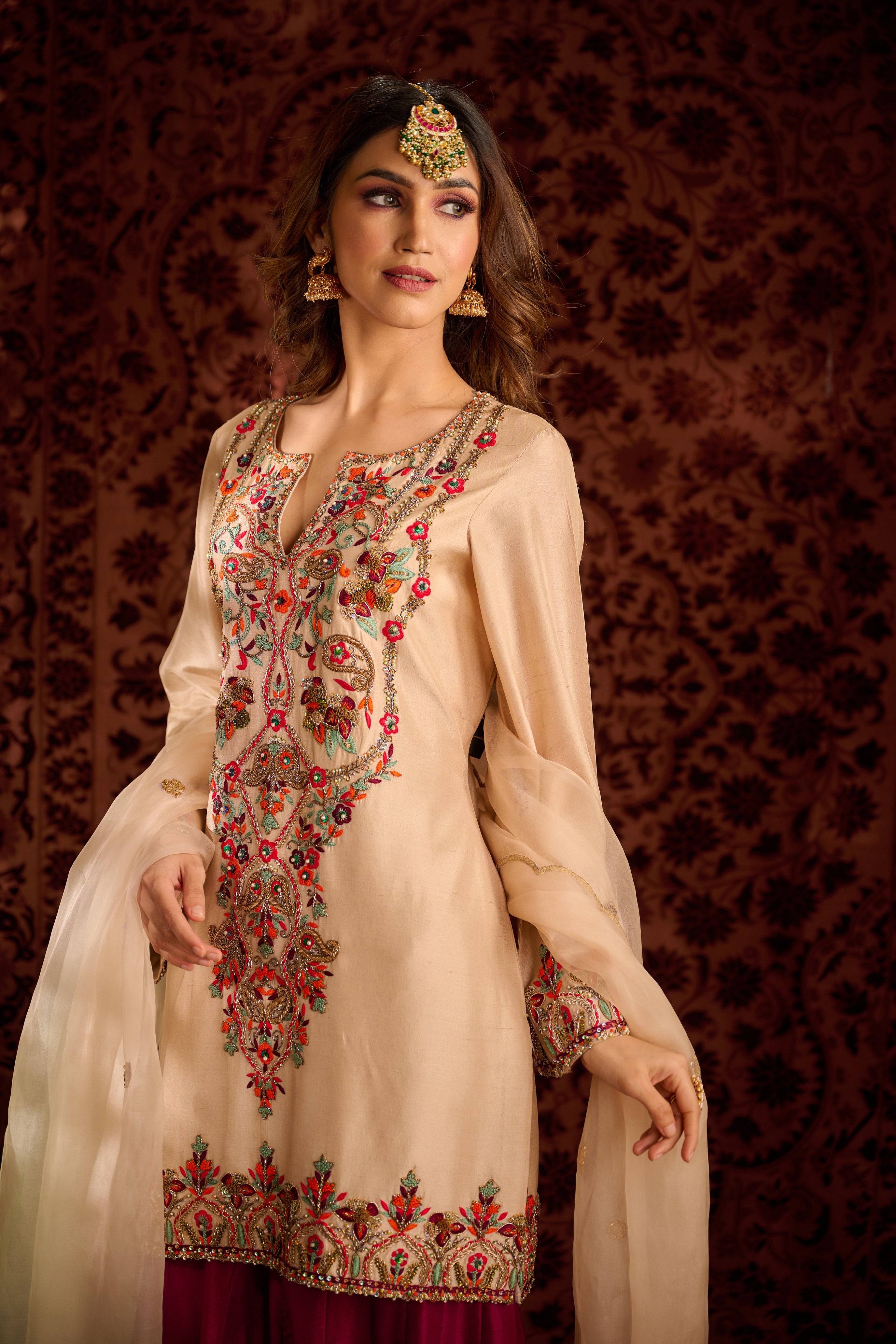 Off White Kurta Set