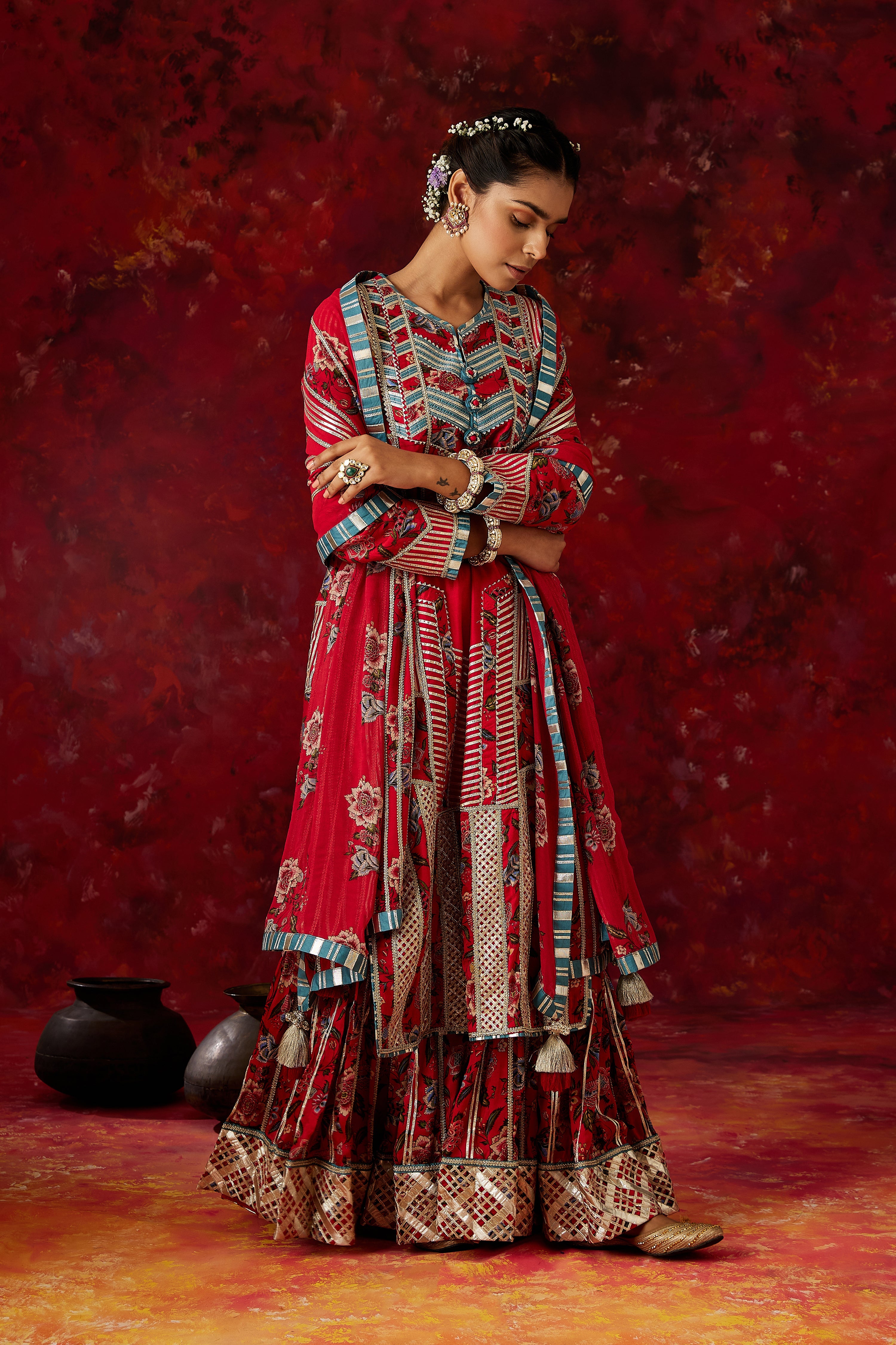 Aamna Long Kurta & Sharara