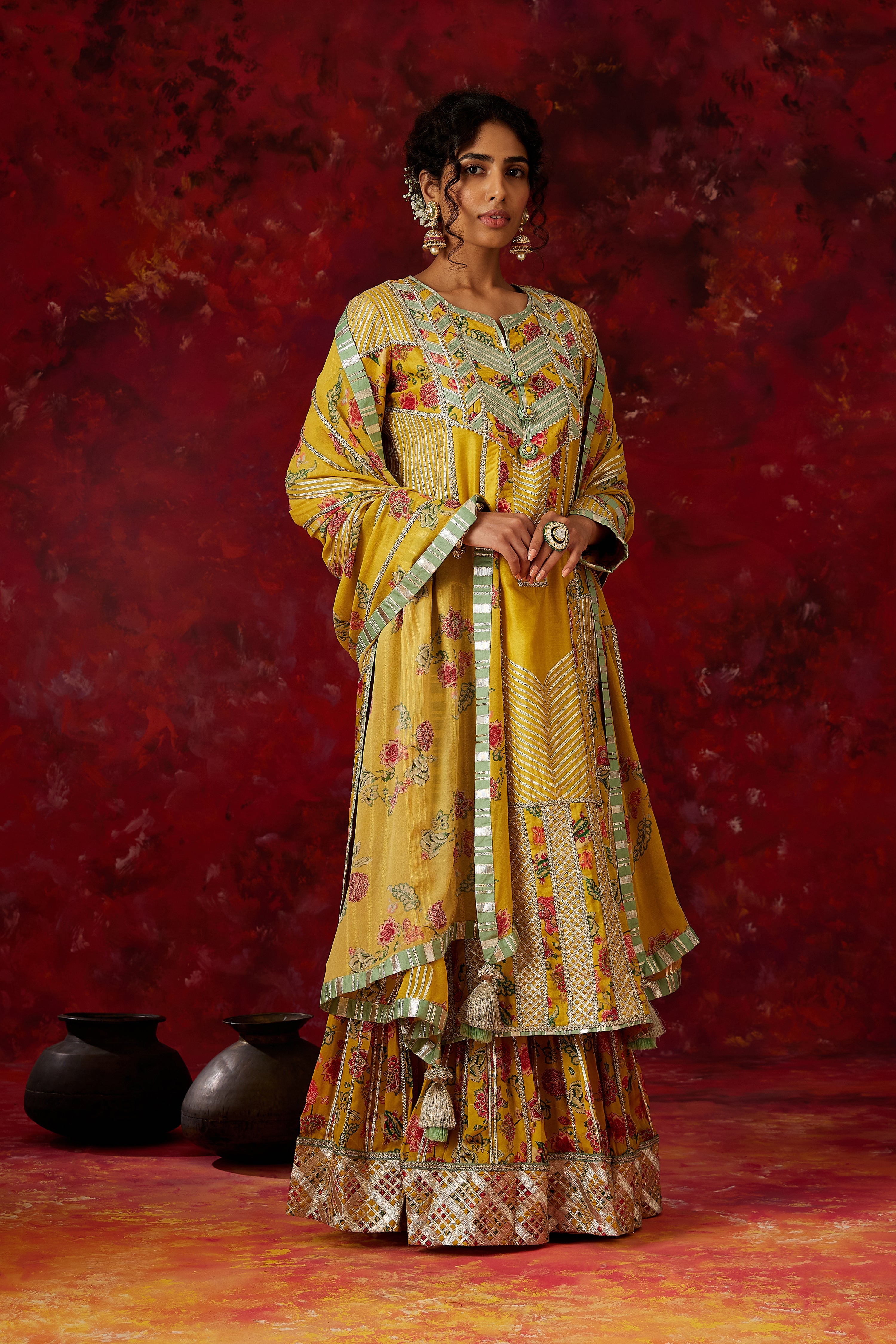 Aamna Long Kurta & Sharara