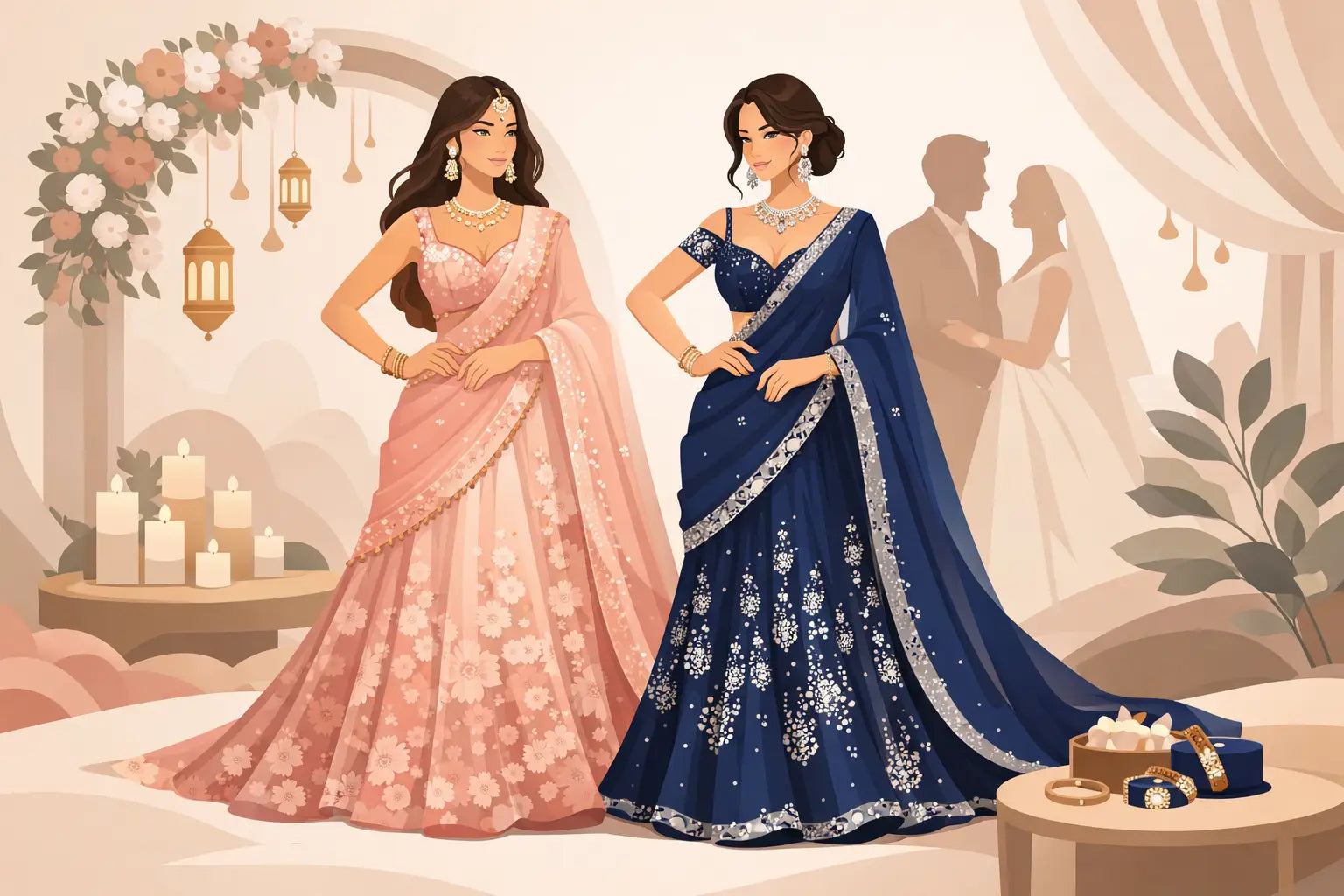 Designer Lehenga Sarees for Wedding Style