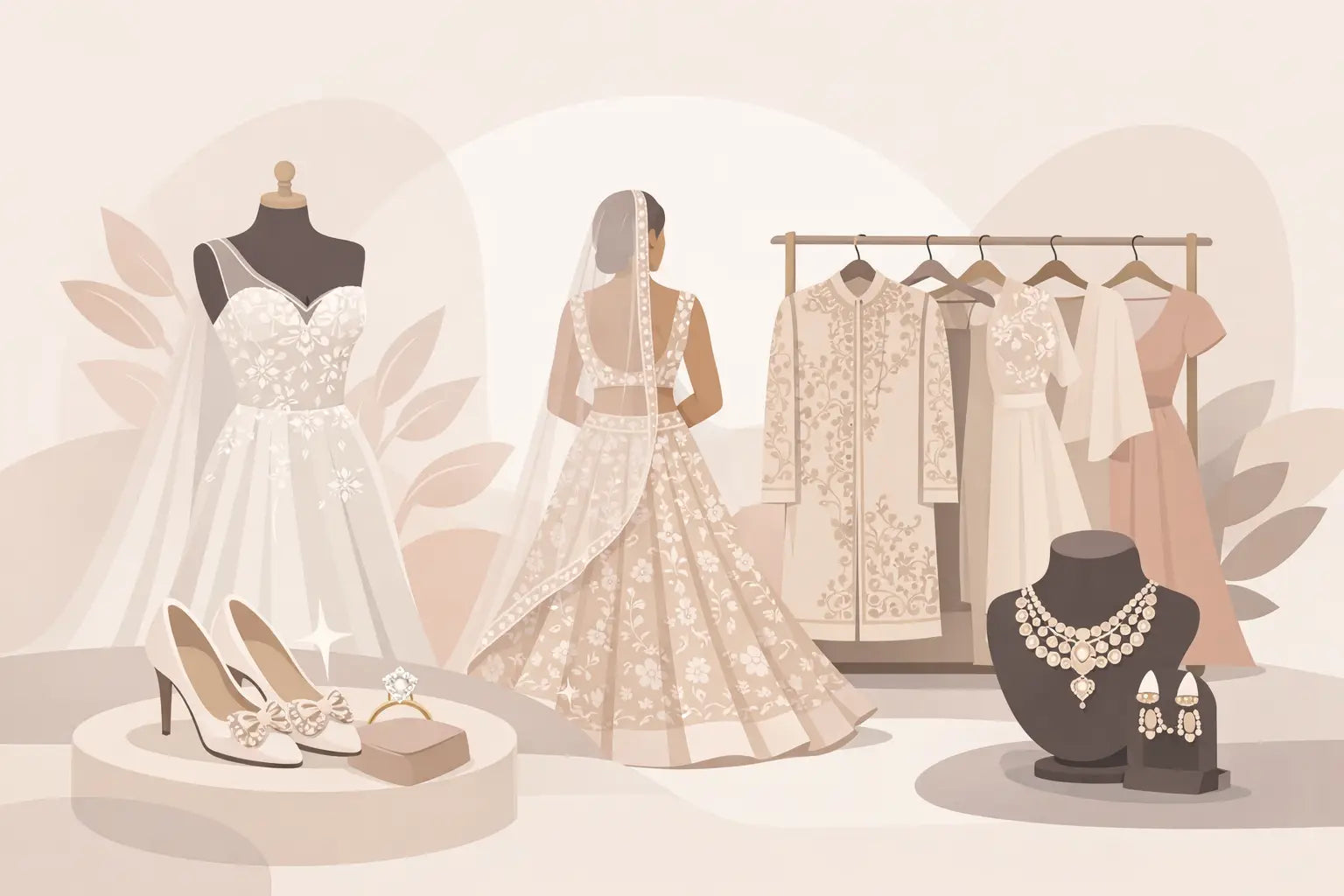How Bridal Couture Shapes a Wedding Wardrobe