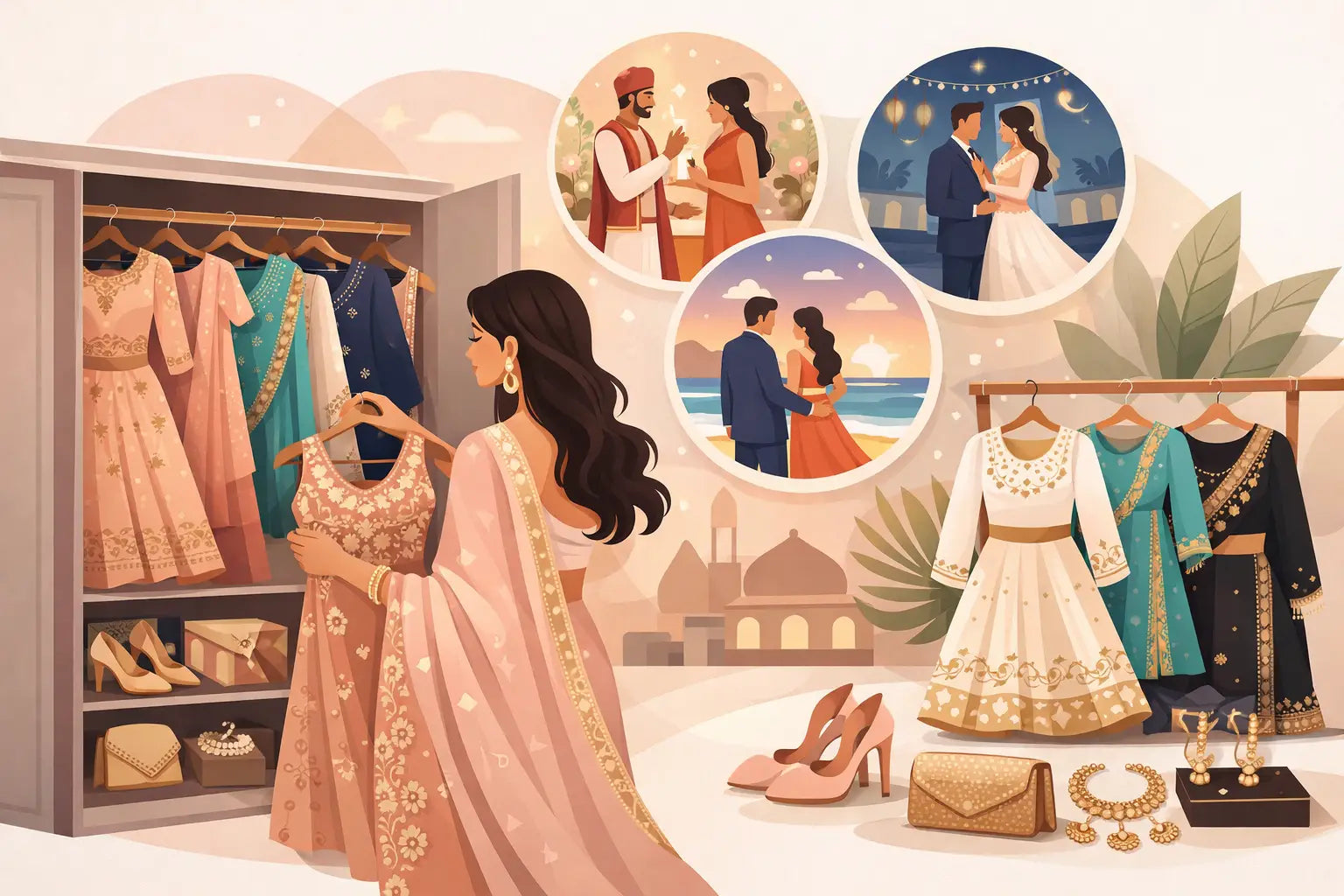Guide to a Multi Event Wedding Wardrobe