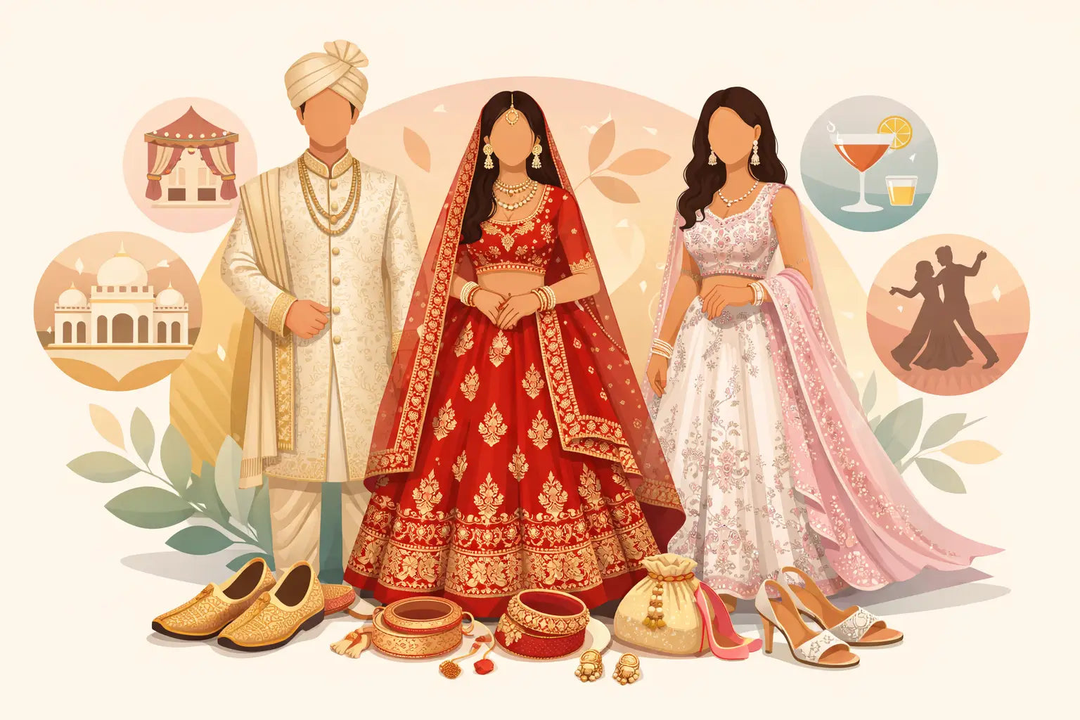 How Many Outfits for Indian Wedding Events?