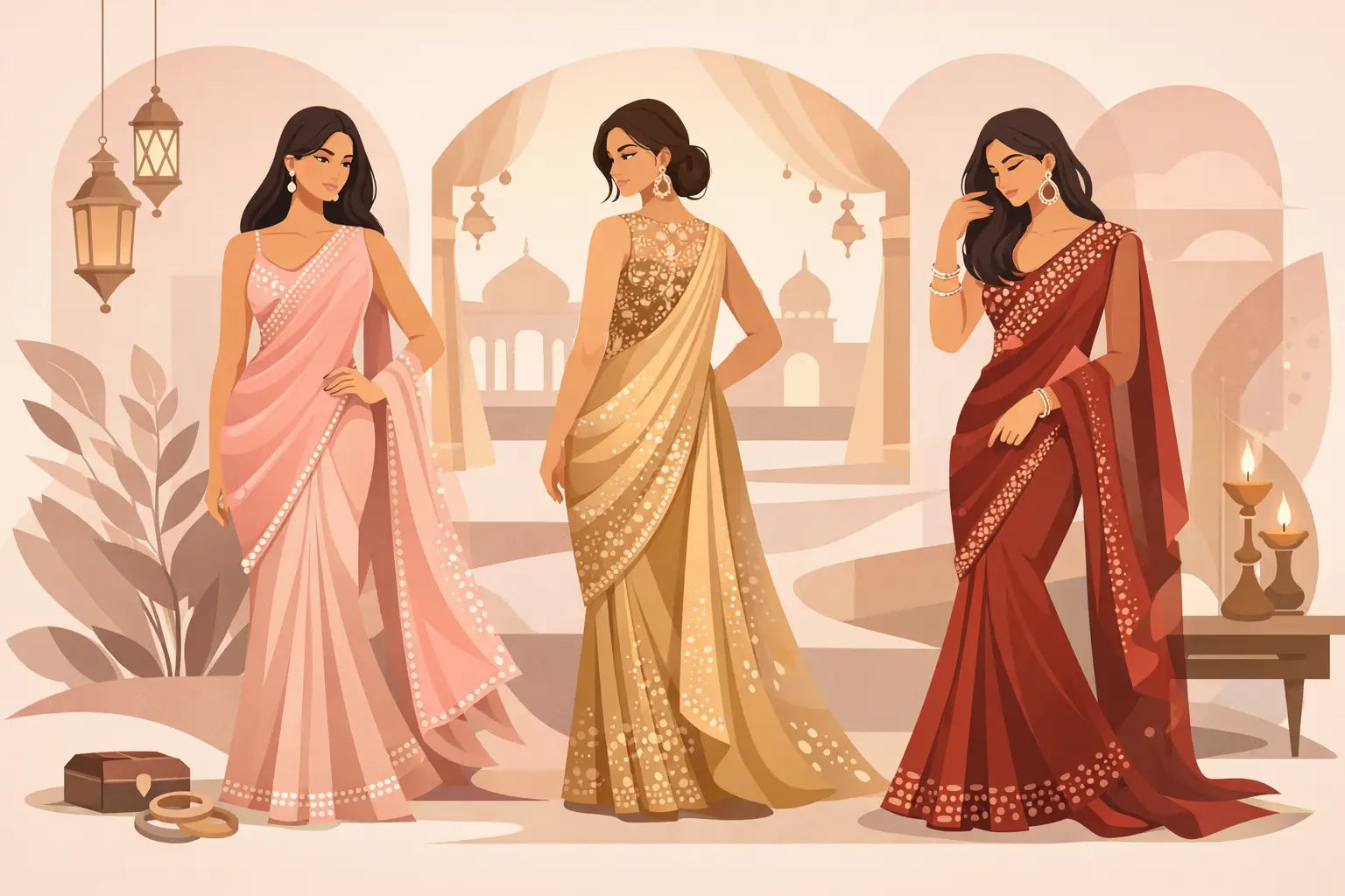 Best Partywear Sarees for Weddings to Wear Now