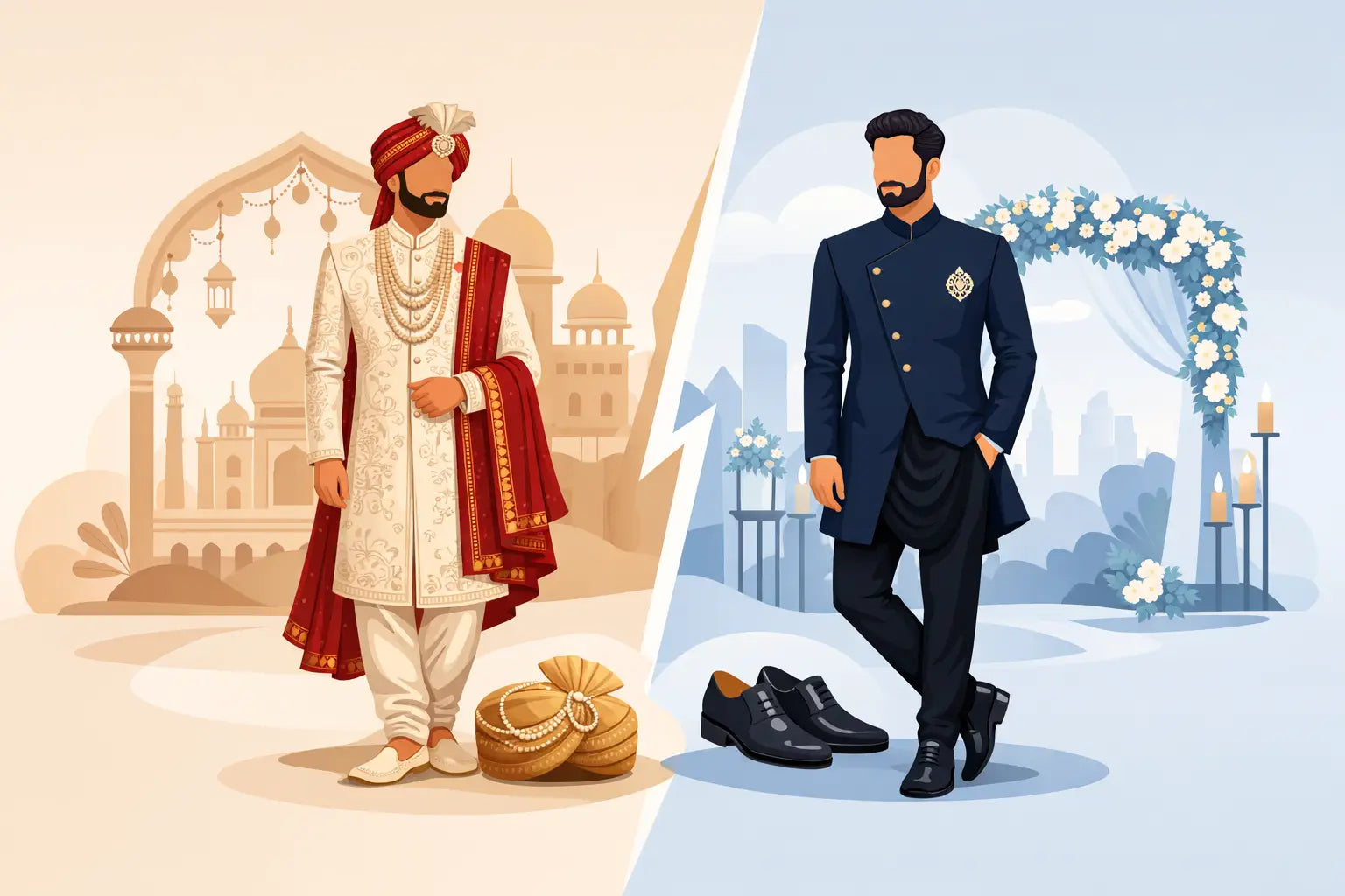 Sherwani vs Indo Western for Your Wedding