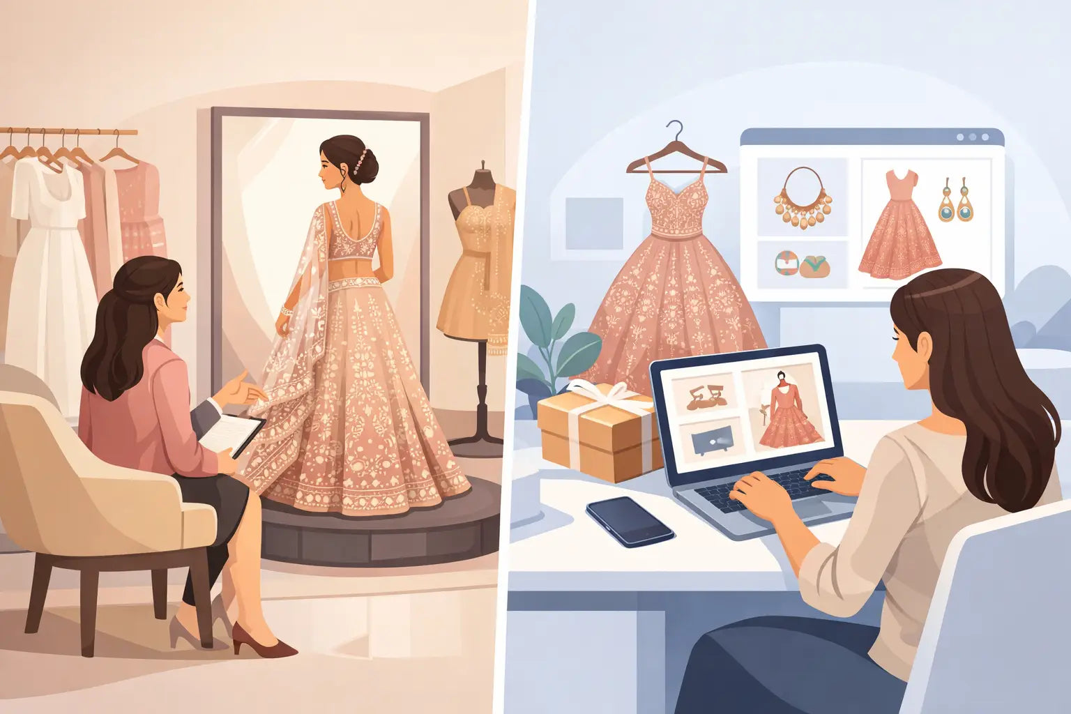 Bridal Consultation Versus Online Shopping