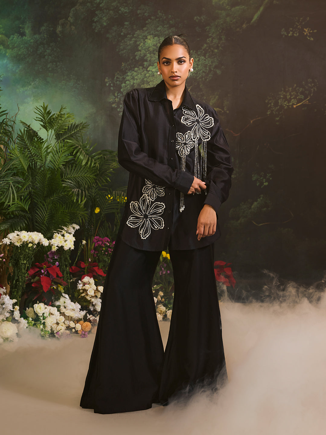 Azalea Co-Ord Set Black – Roop's Couture