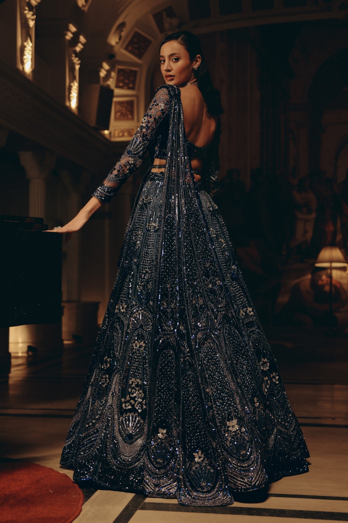 Nocturnal Majesty Lehenga