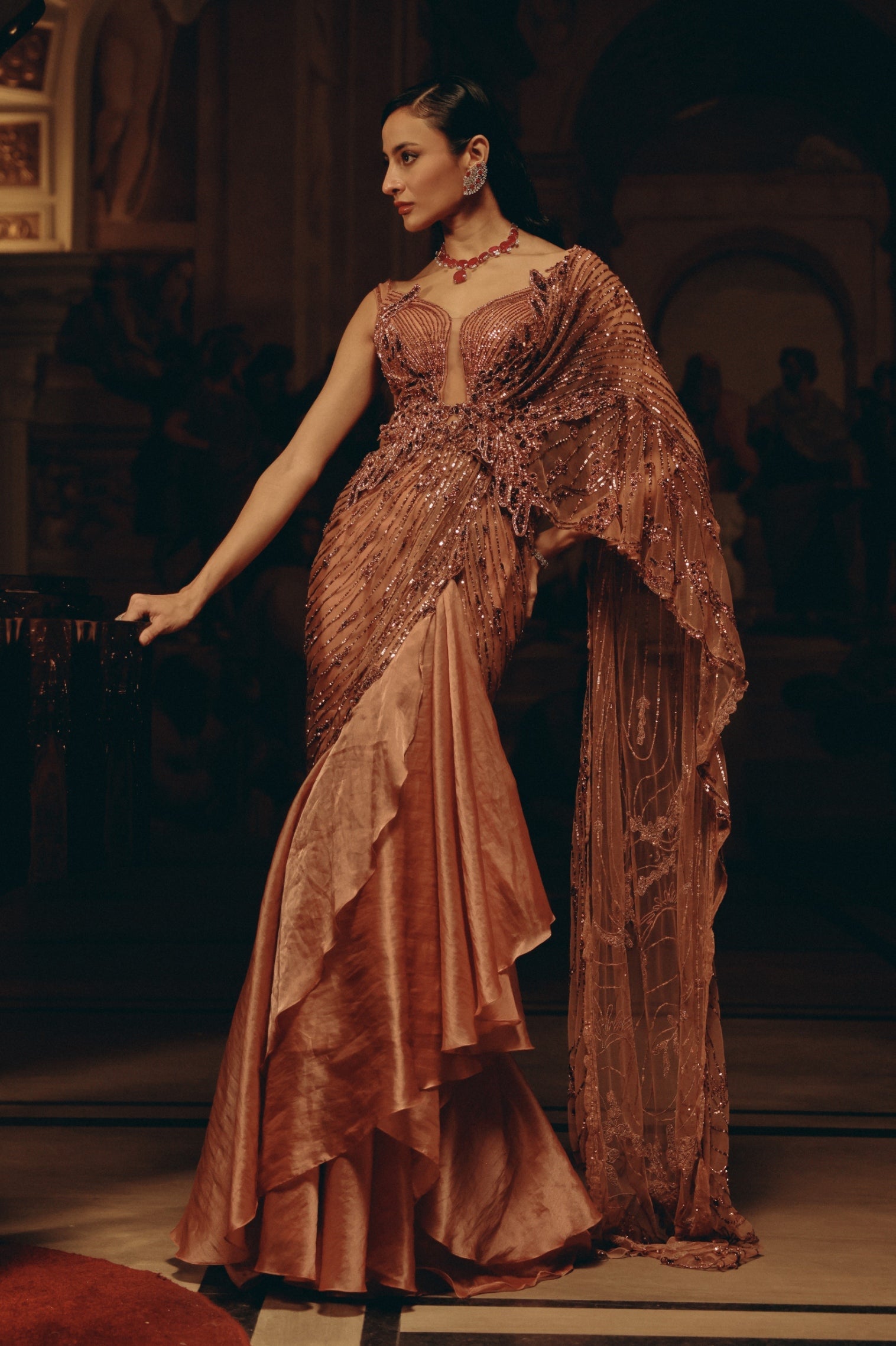 Eternal Flame Saree
