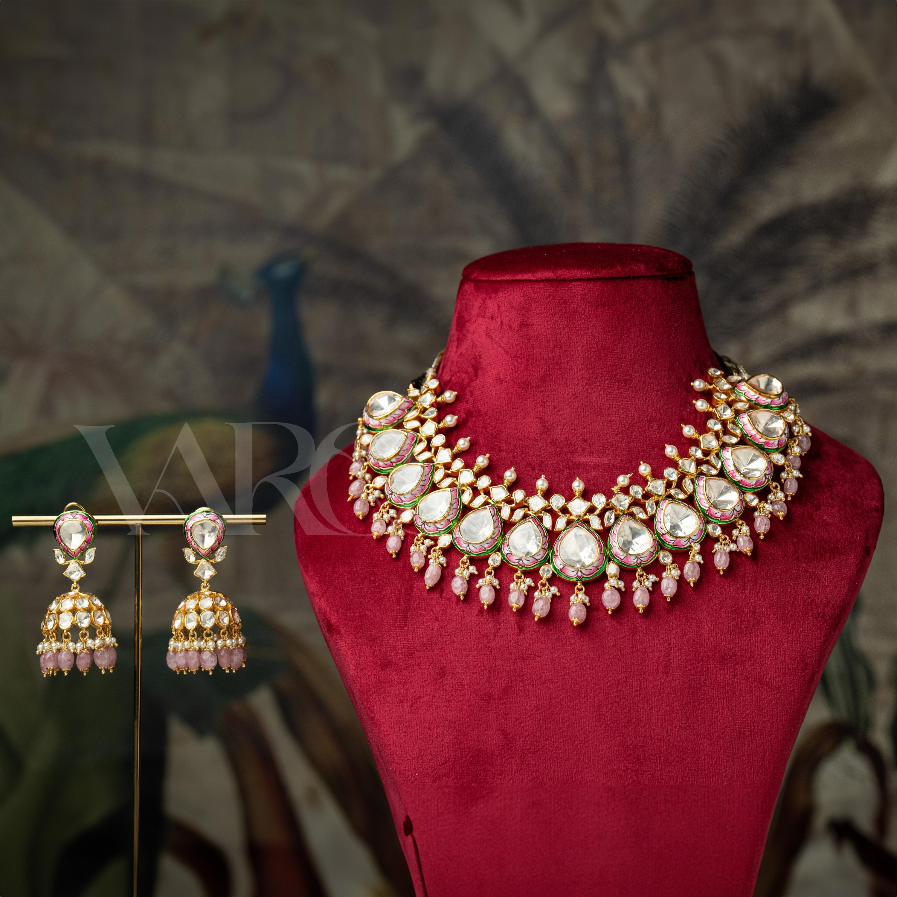 Gulaab Polki Necklace Set