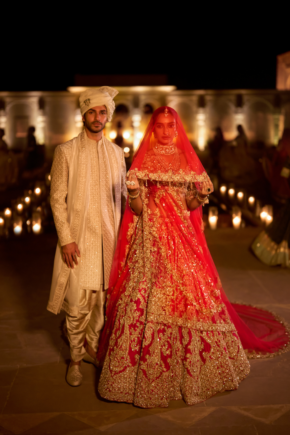 Red Zardosi Lehenga Set